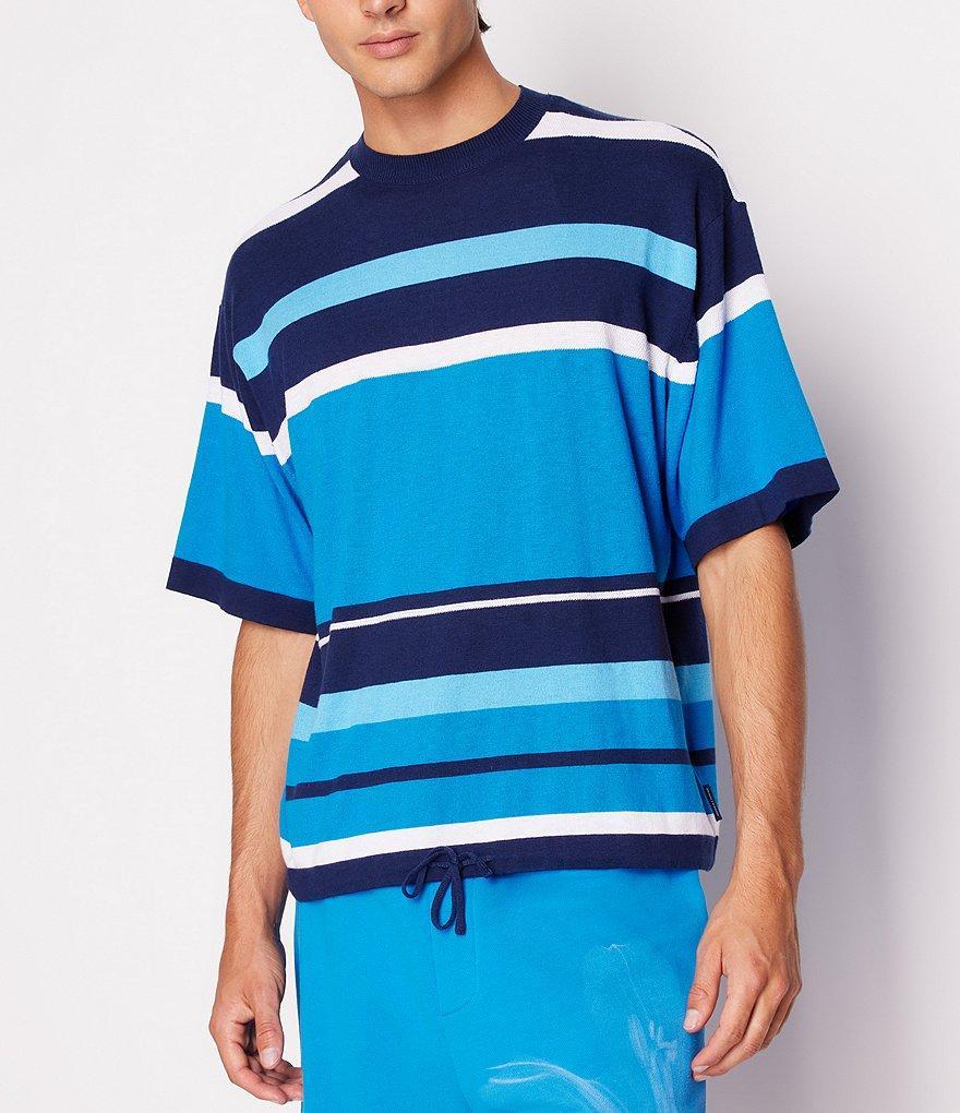 Armani Exchange Oversized Stripe Short Sleeve T-Shirt Product Image