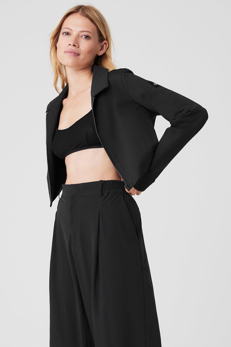 Cropped High Speed Jacket - Black Product Image