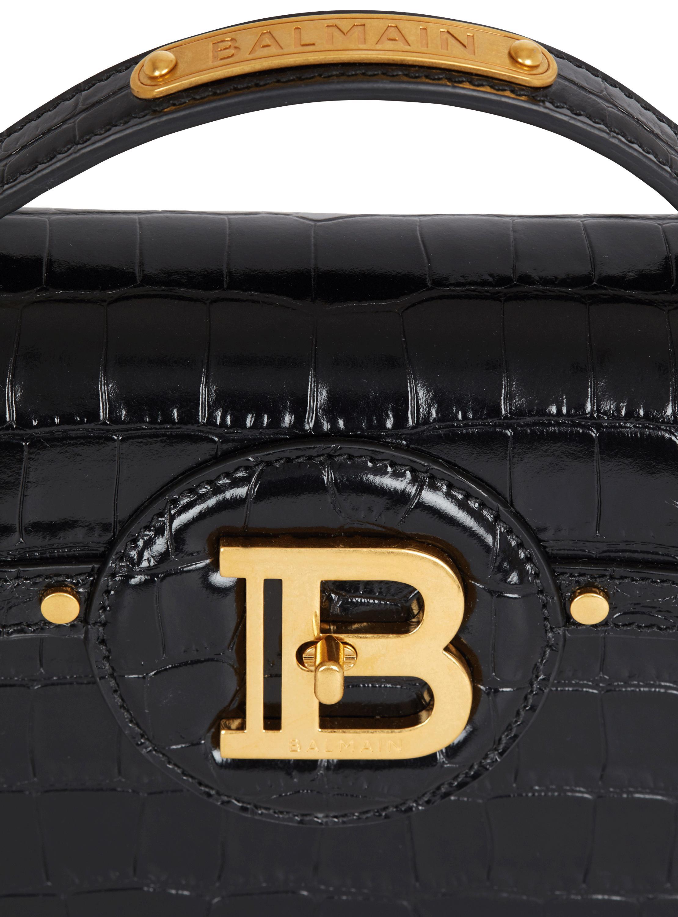 B-Buzz Dynasty bag in crocodile-print leather Product Image