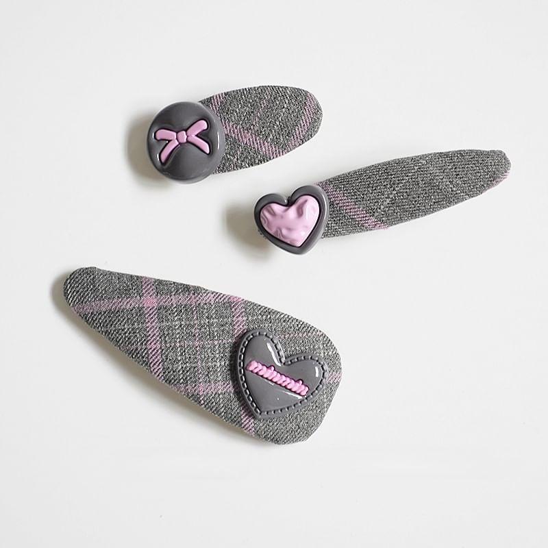 Plaid Fabric Hair Clip Product Image