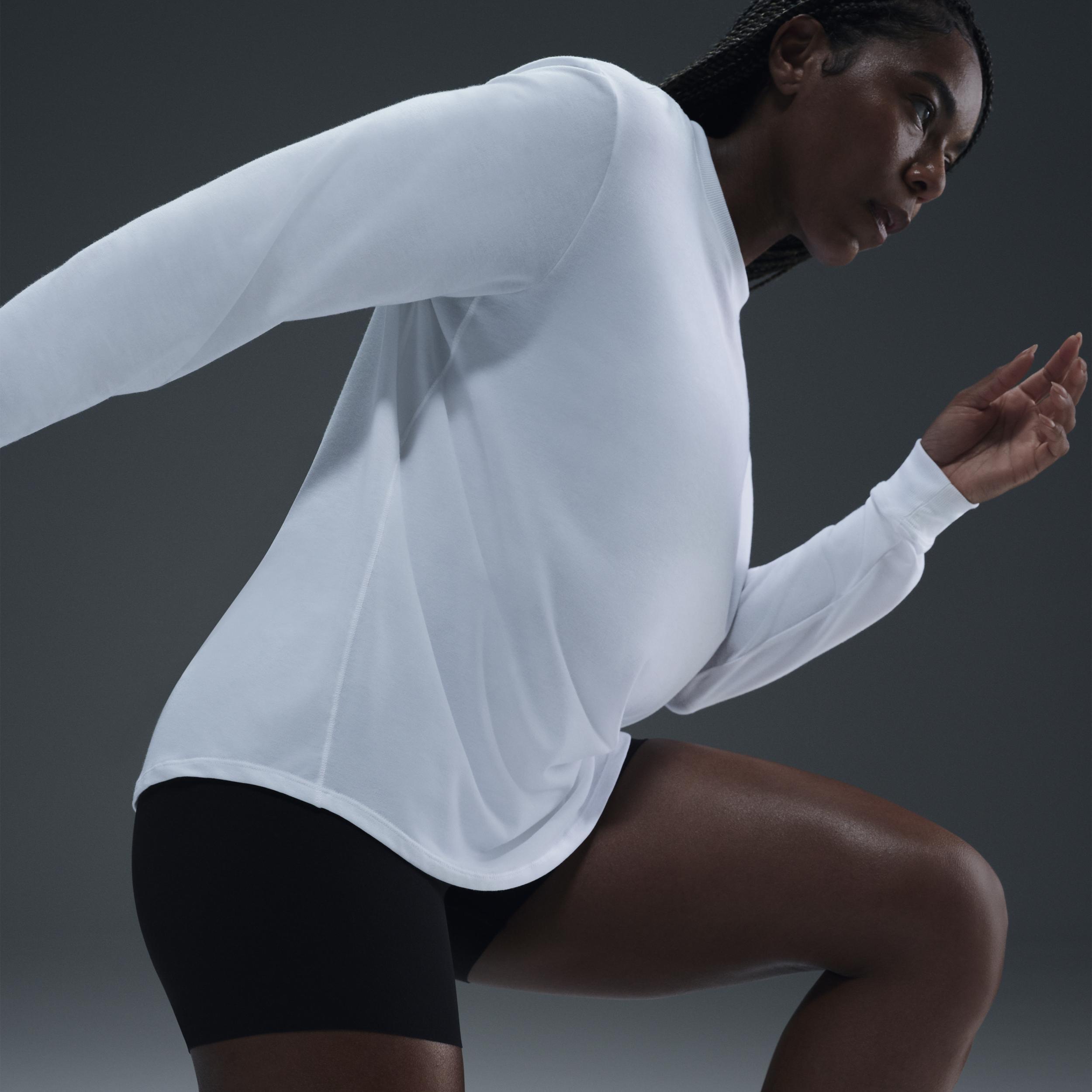 Nike Womens One Relaxed Dri-FIT Long-Sleeve Top Product Image