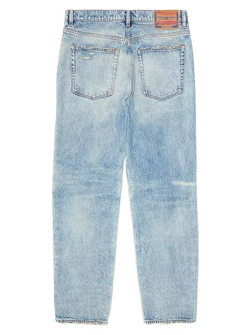 Fire Distressed Straight-Leg Jeans Product Image