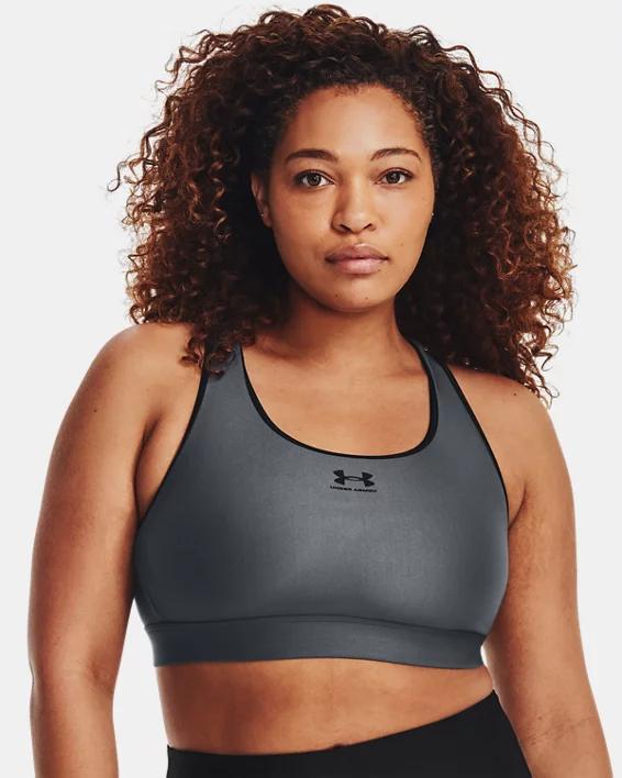 Womens HeatGear Mid Padless Sports Bra Product Image