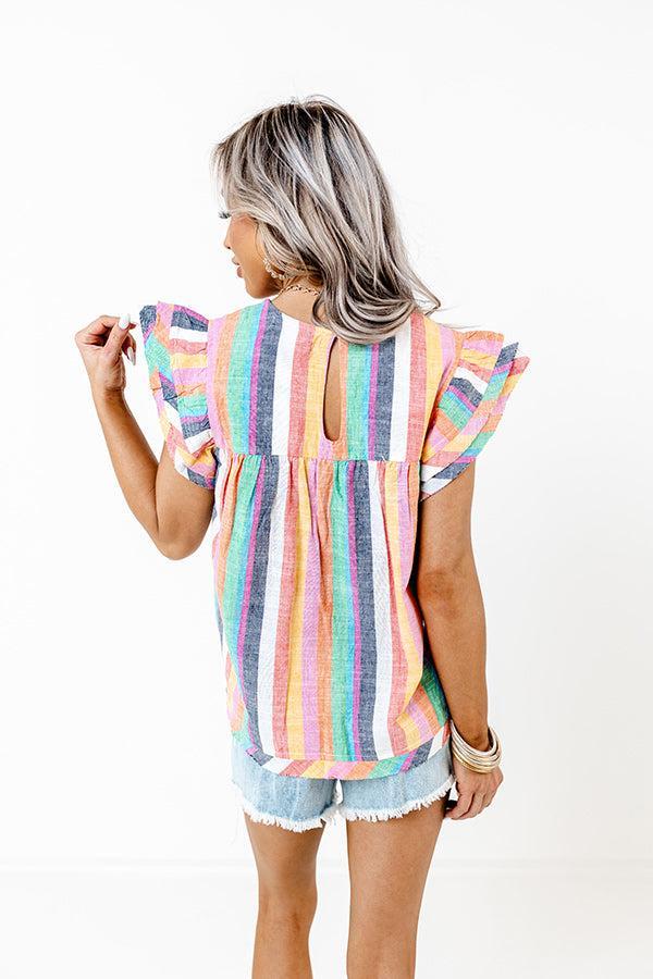Sandbar Party Stripe Top Product Image