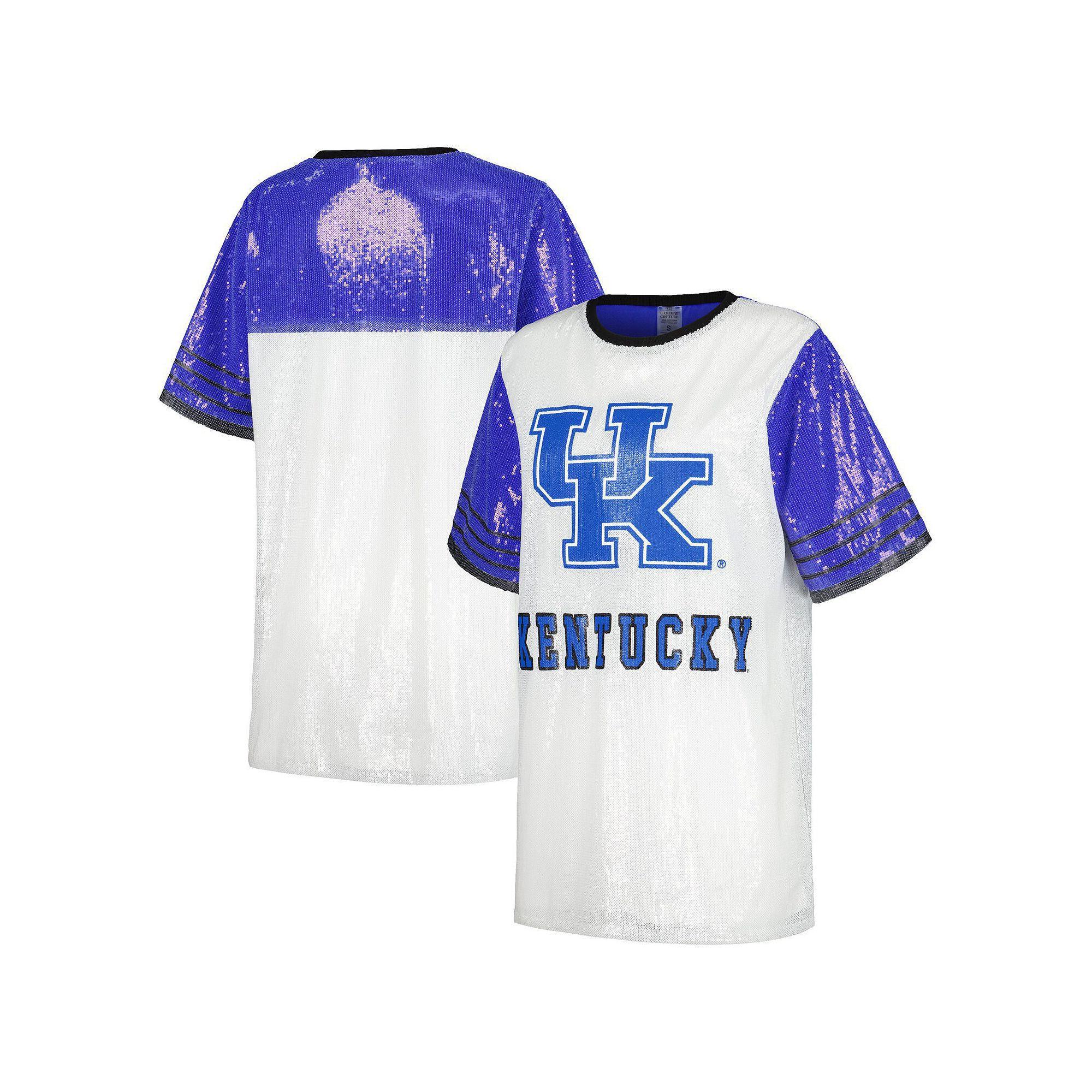 Women's Gameday Couture White Kentucky Wildcats Chic Full Sequin Jersey Dress, Size: Large Product Image