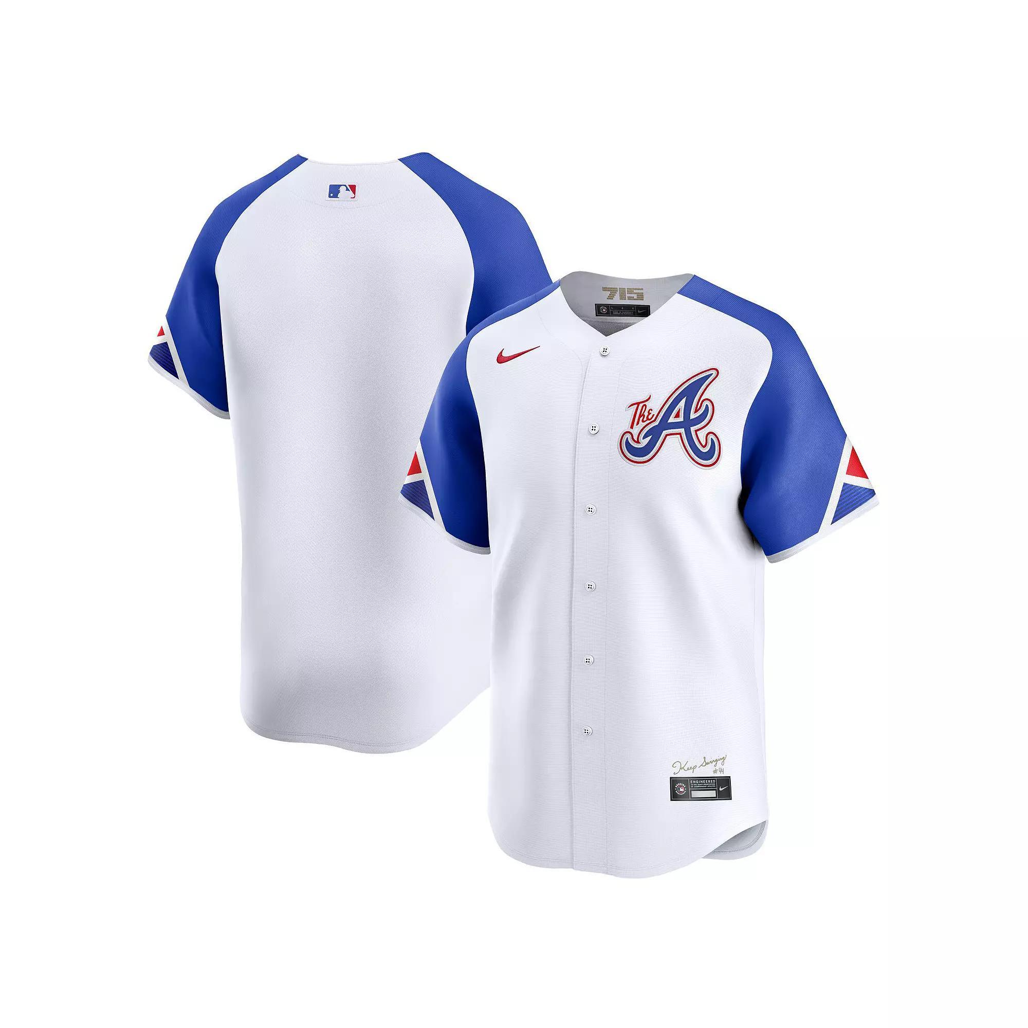 Men's Nike White Atlanta Braves City Connect Limited Jersey,  Product Image
