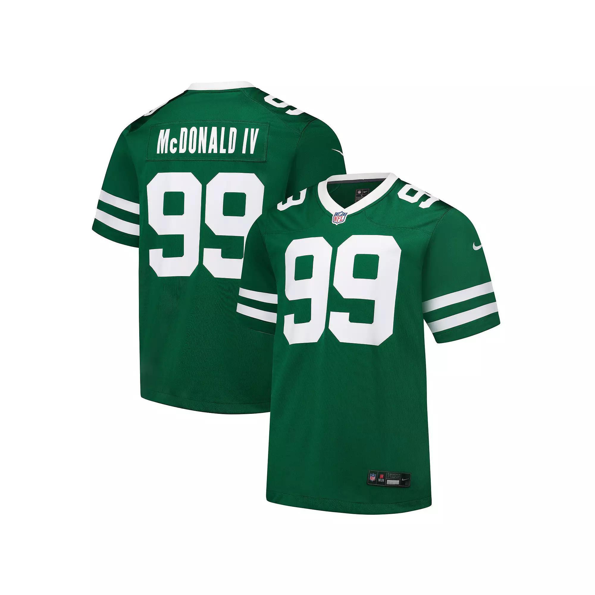 Men's Nike Will McDonald IV Legacy Green New York Jets Team Game Jersey, Size: XL Product Image