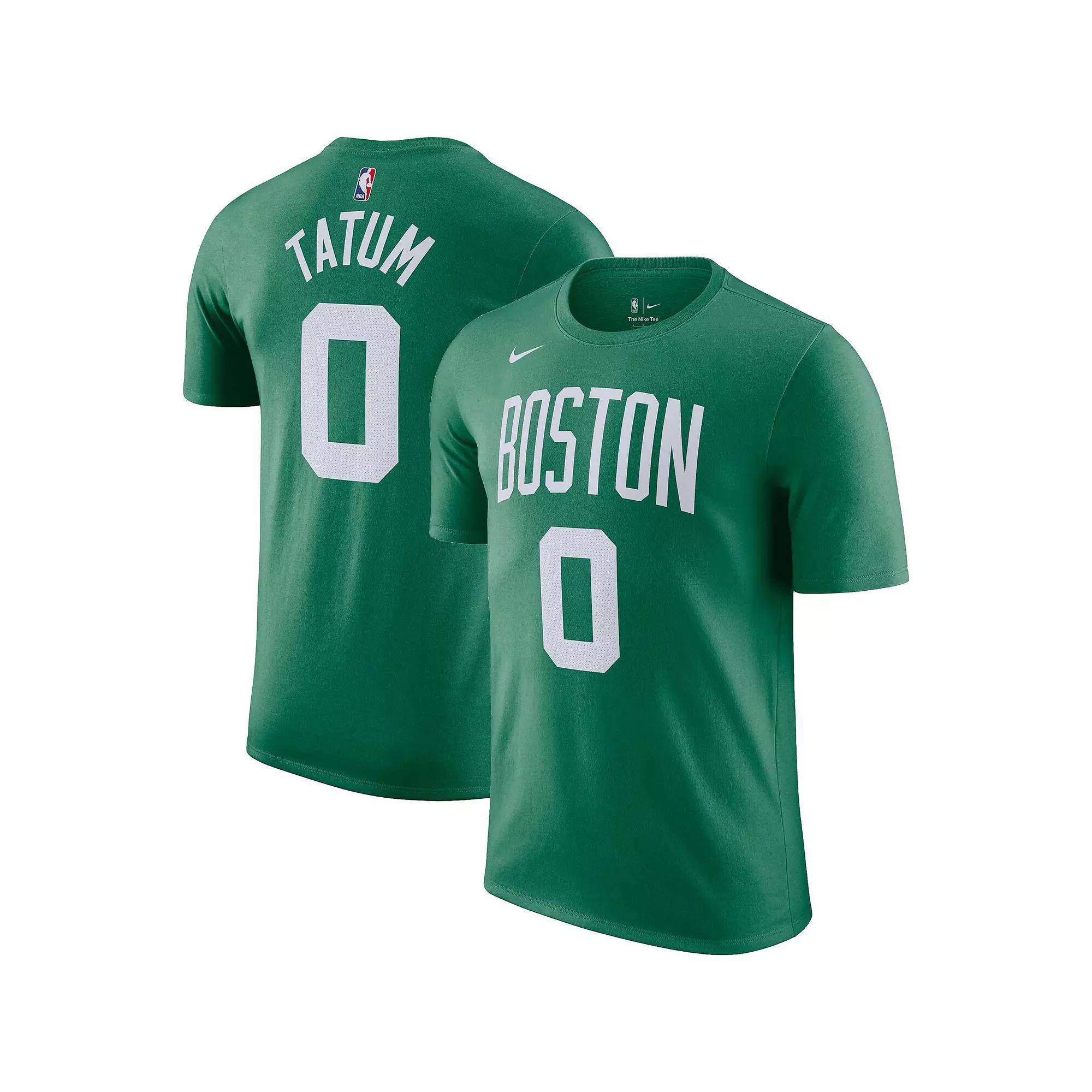 Men's Nike Jayson Tatum Kelly Green Boston Celtics Icon 2022/23 Name & Number T-Shirt,  Product Image