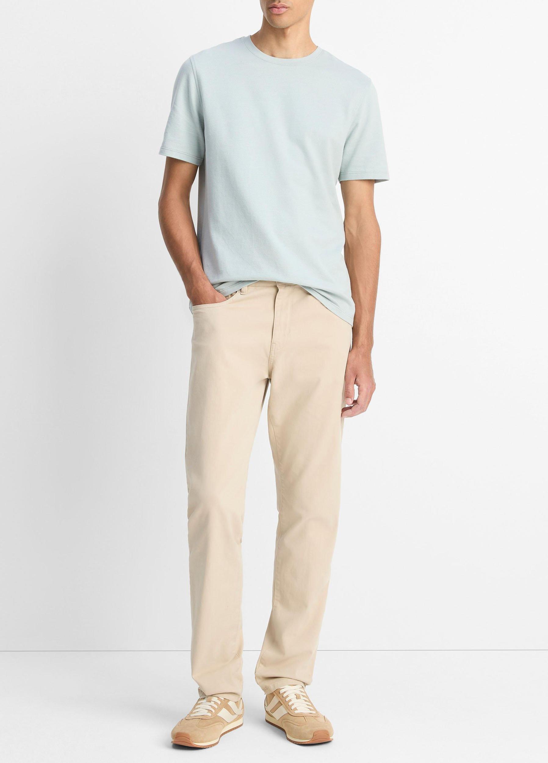 Birdseye Jacquard Pima Cotton T-Shirt Product Image