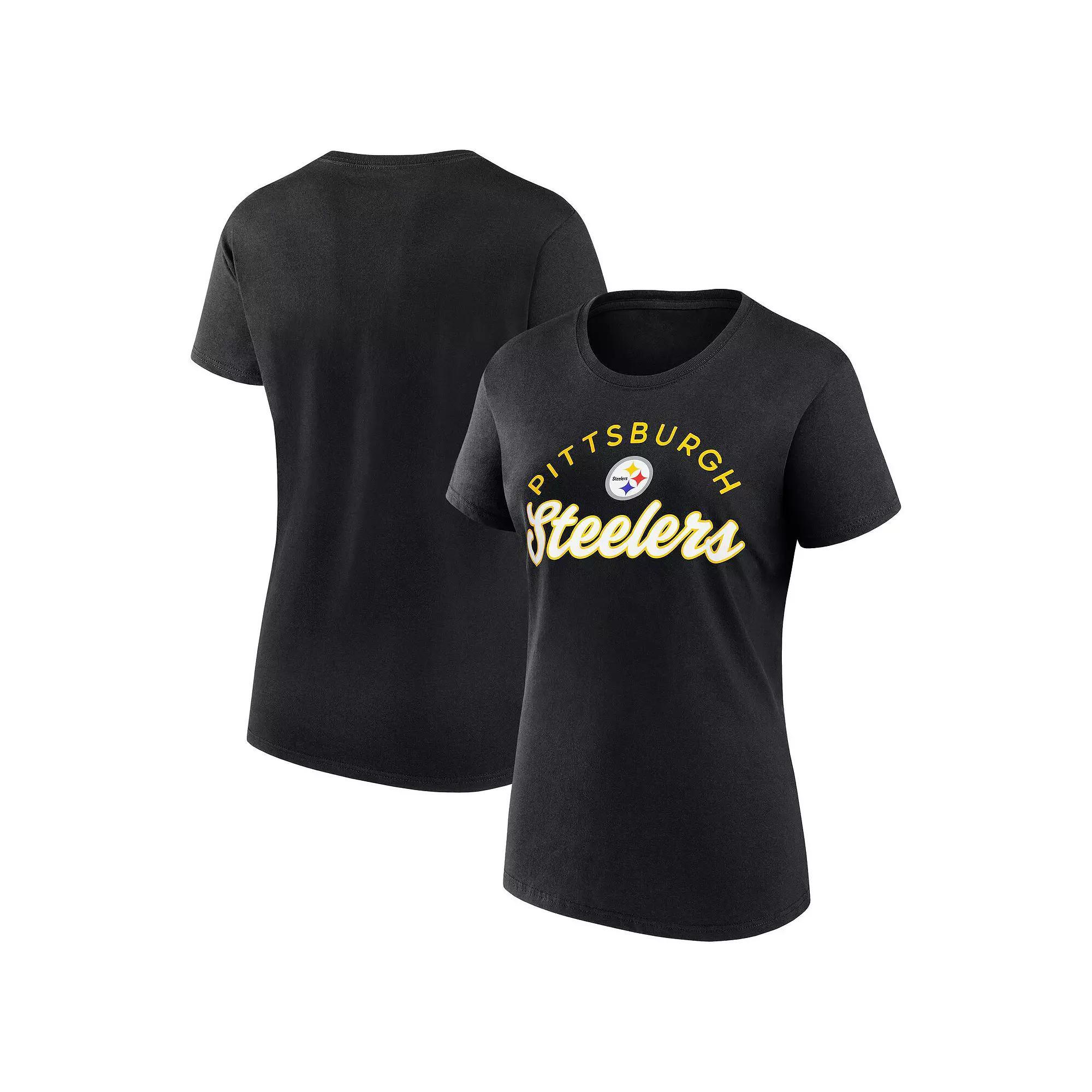 Women's Fanatics Black Pittsburgh Steelers Primary Component T-Shirt,  Product Image