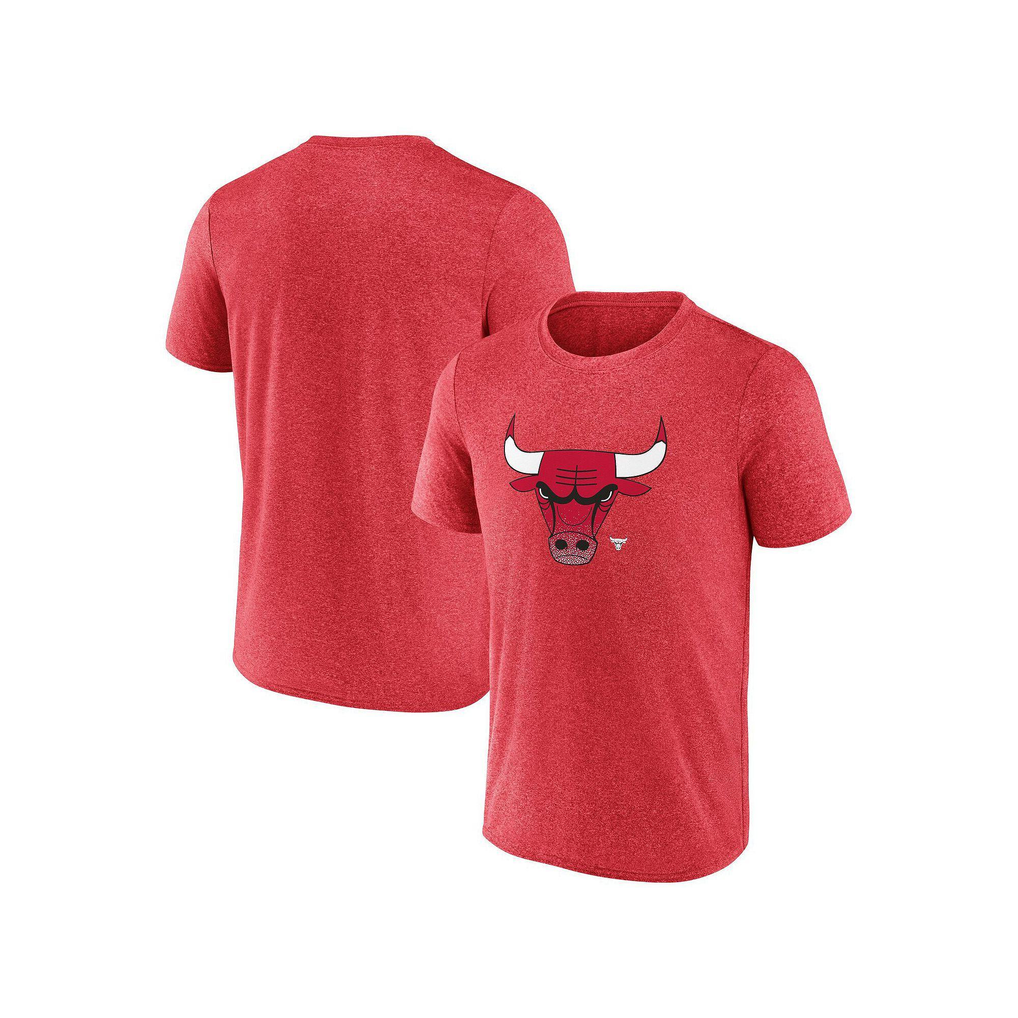 Men's Fanatics Heather Red Chicago Bulls Iconic Overtime T-Shirt, Size: 2XL Product Image