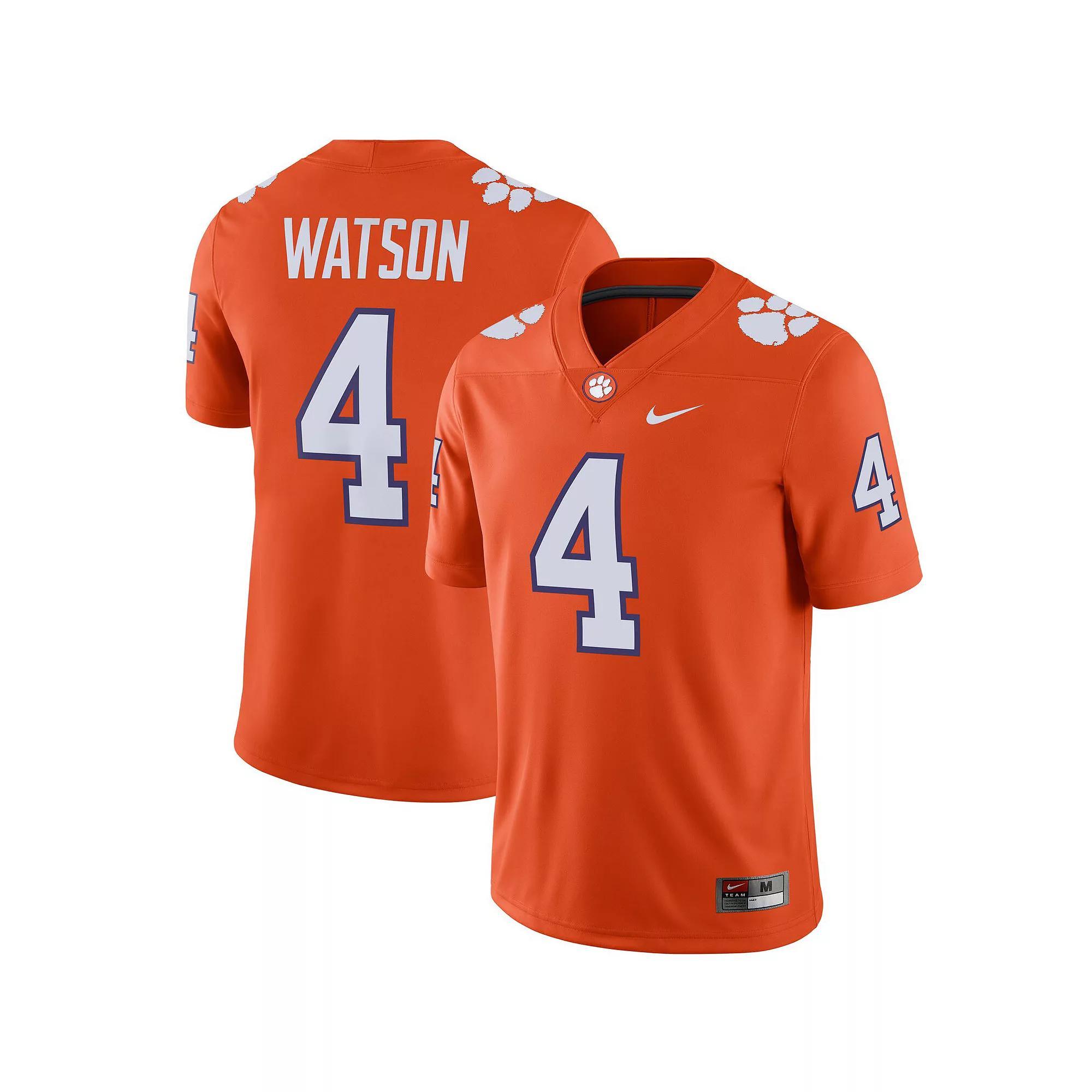 Men's Nike Deshaun Watson Orange Clemson Tigers Alumni Player Game Jersey, Size: 2XL Product Image