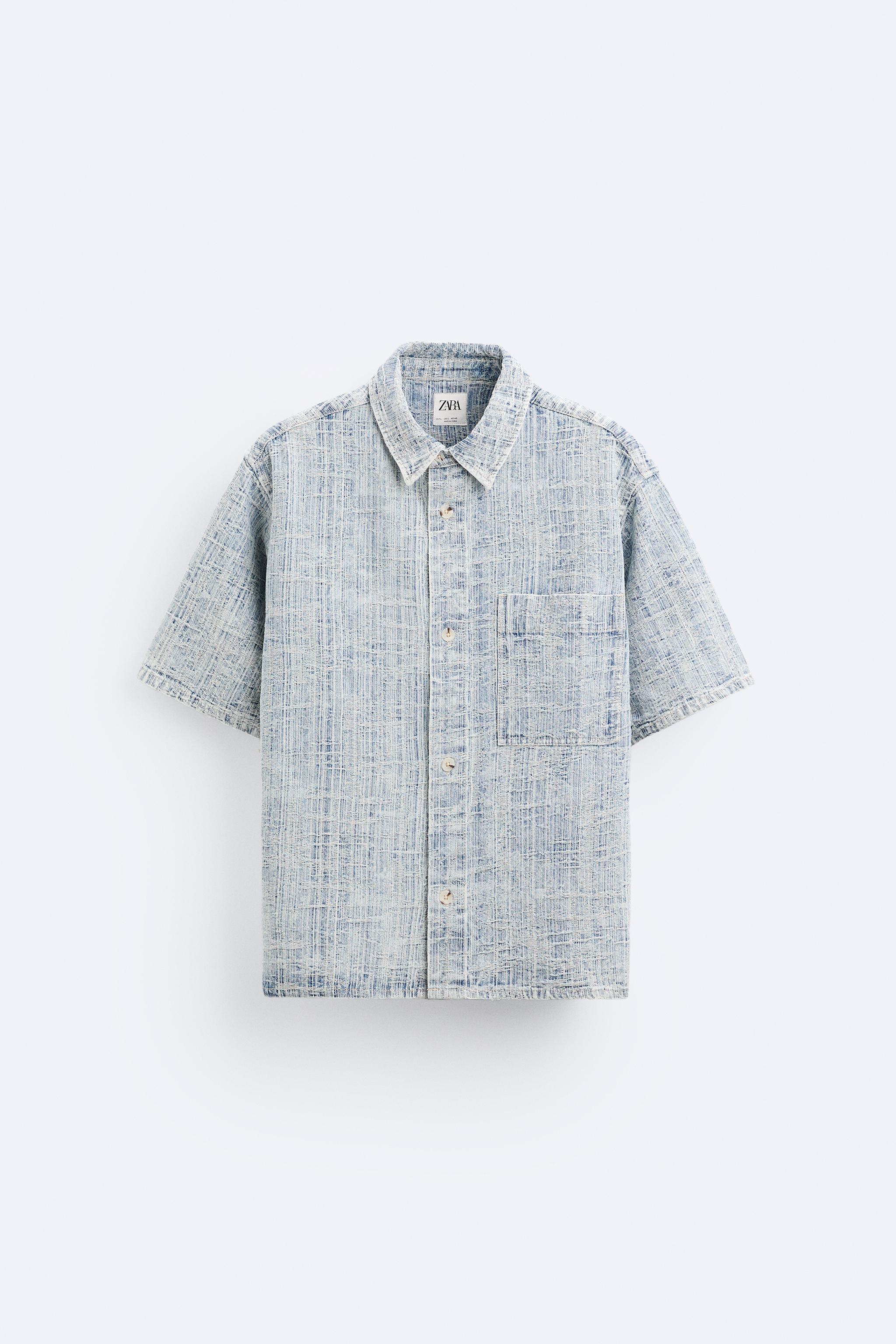 JACQUARD DENIM SHIRT Product Image