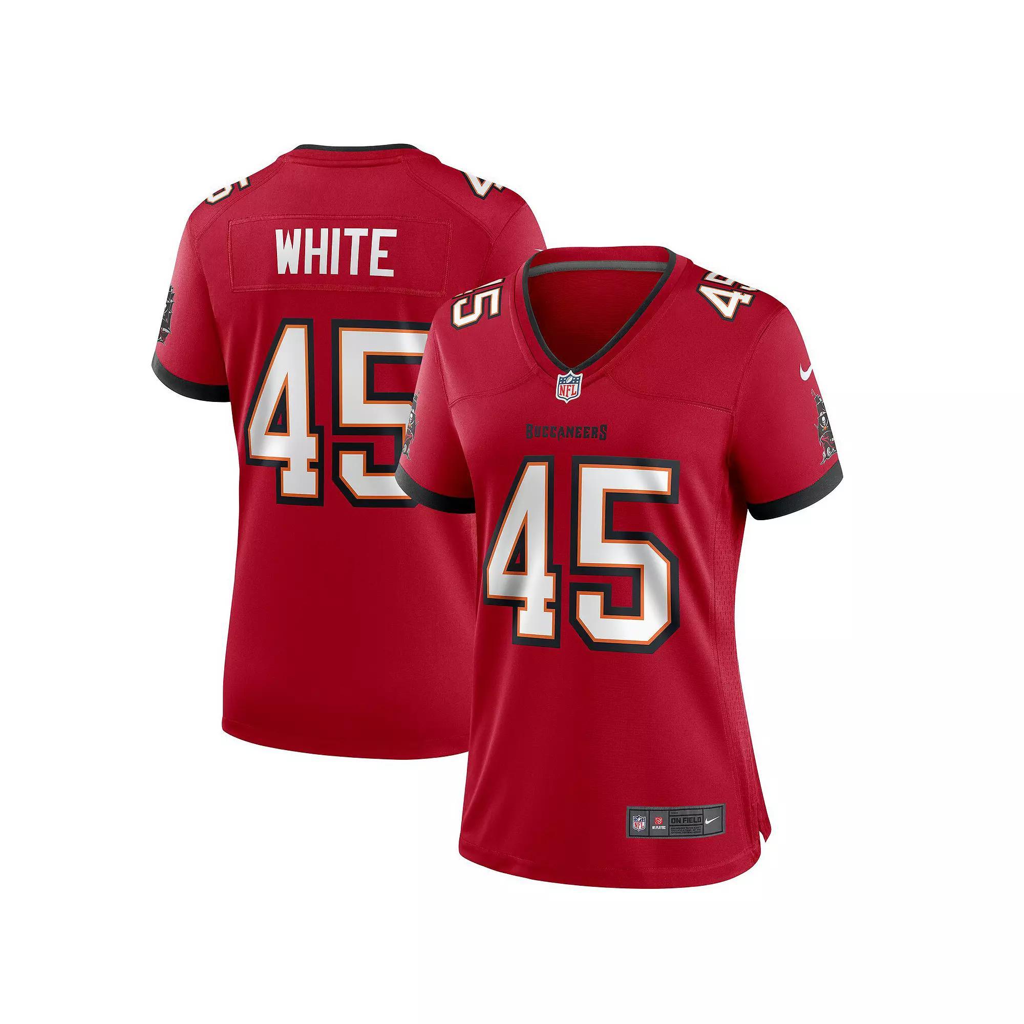 Women's Nike Devin White Red Tampa Bay Buccaneers Game Player Jersey, Size: Small Product Image