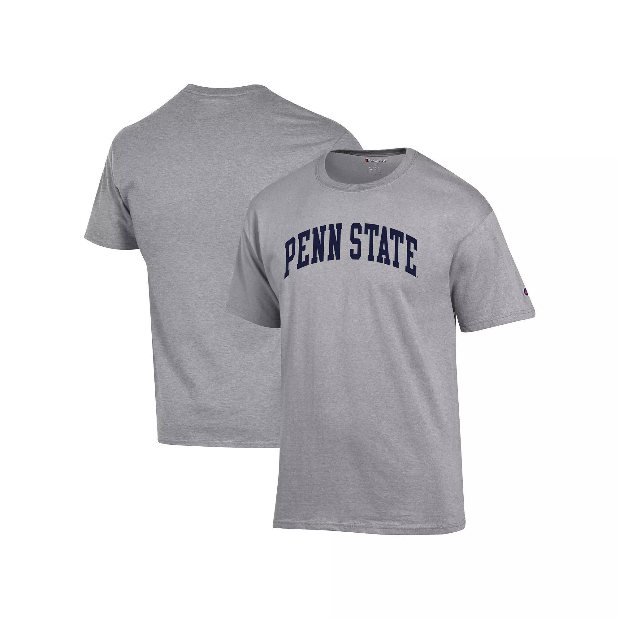Men's Champion Heather Gray Penn State Nittany Lions Basic Arch T-Shirt,  Product Image