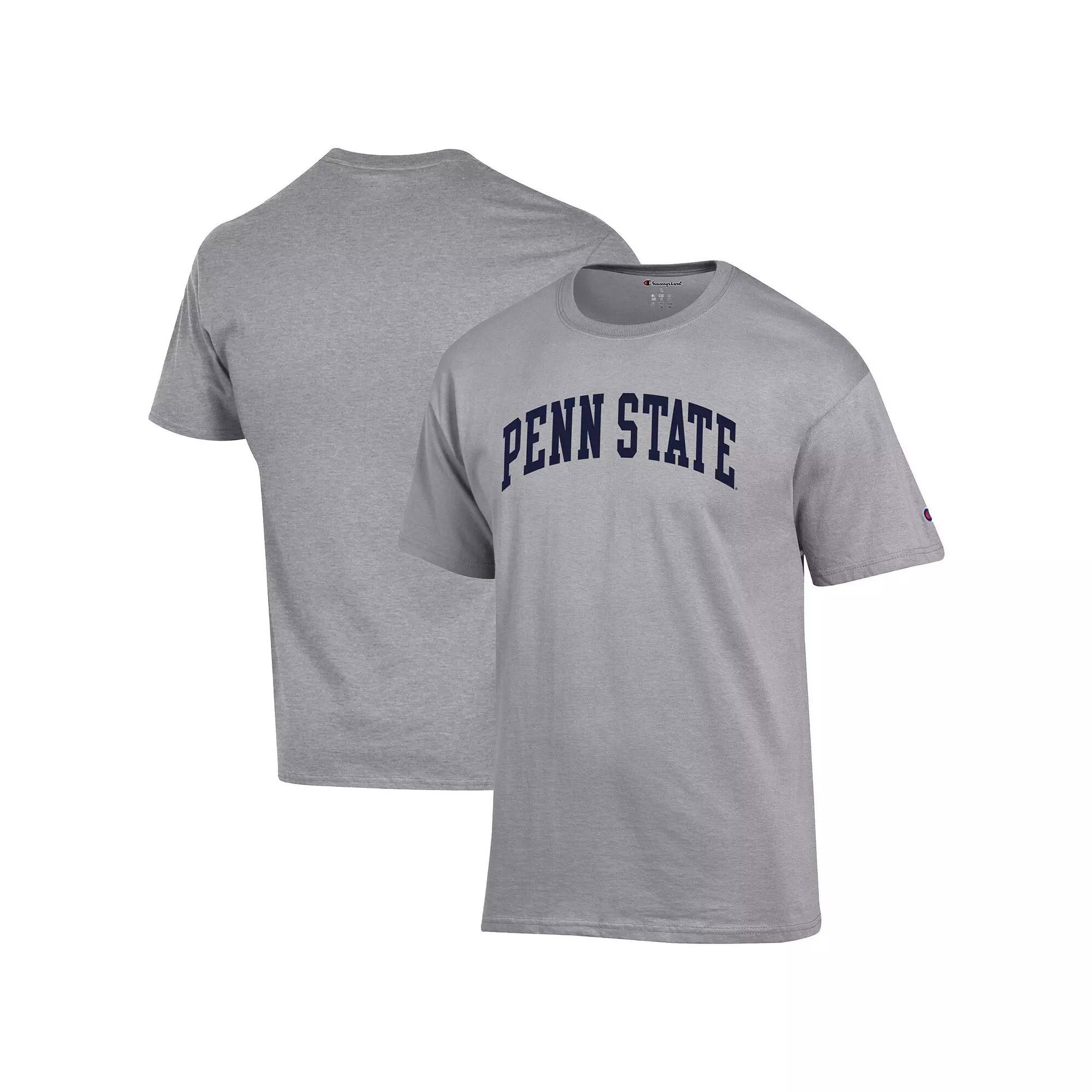 Men's Champion Heather Gray Penn State Nittany Lions Basic Arch T-Shirt,  Product Image