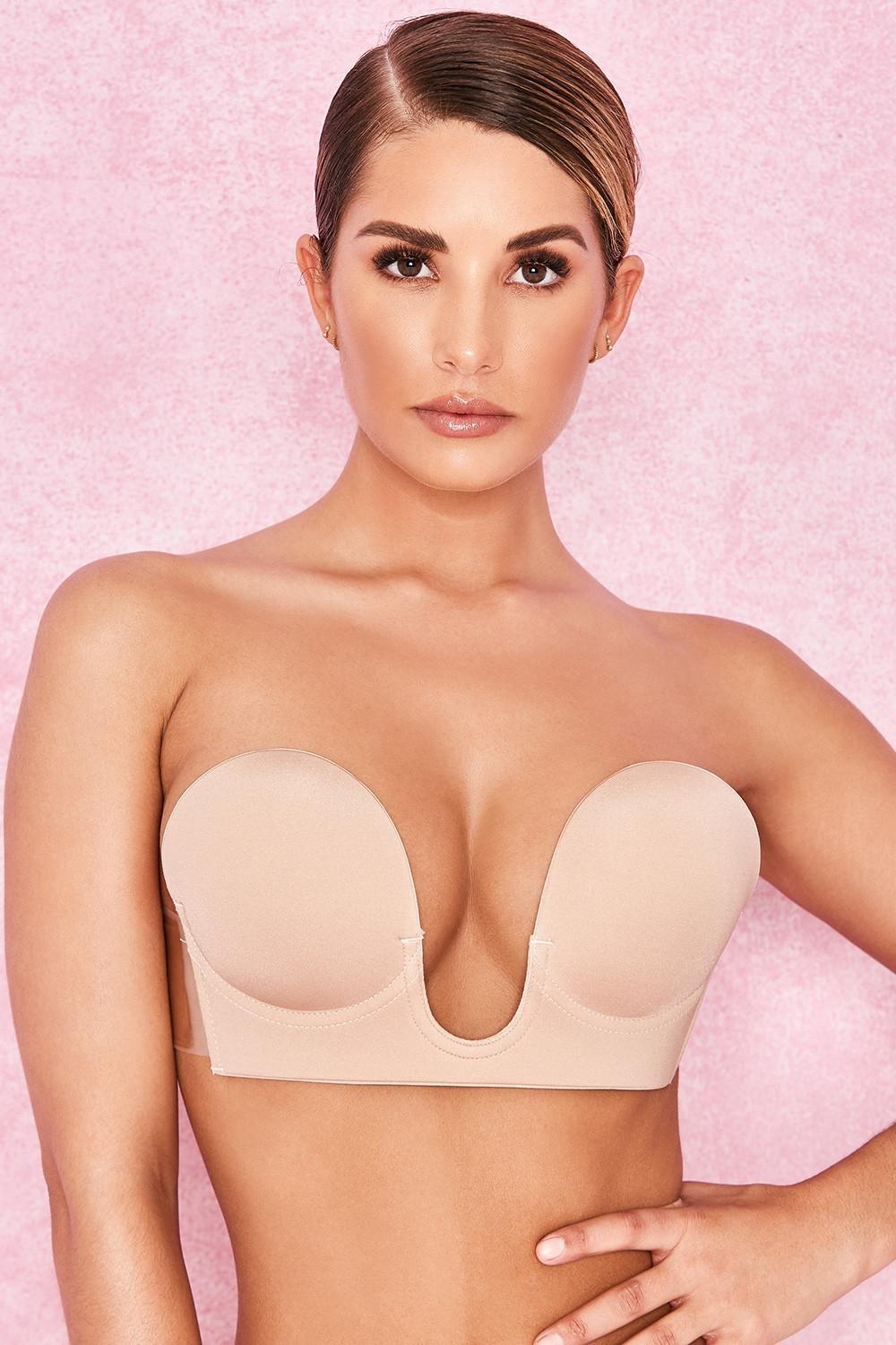 U Plunge Self Adhesive Bra - Beige Product Image