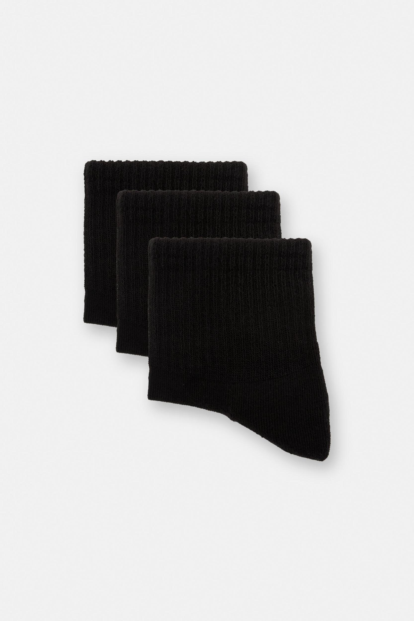 Pack of 3 pairs of black ankle socks Product Image