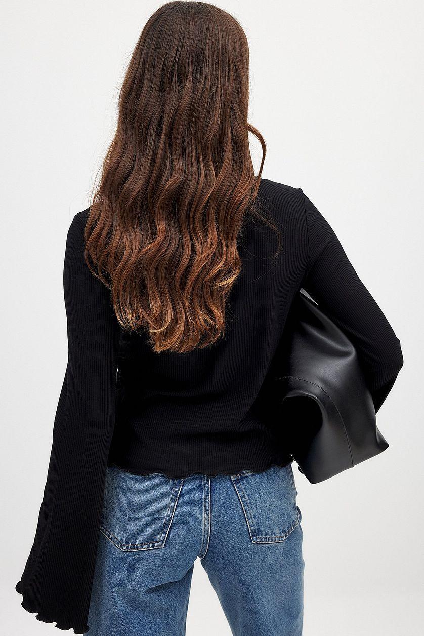 Lace Detail Rib Top Product Image