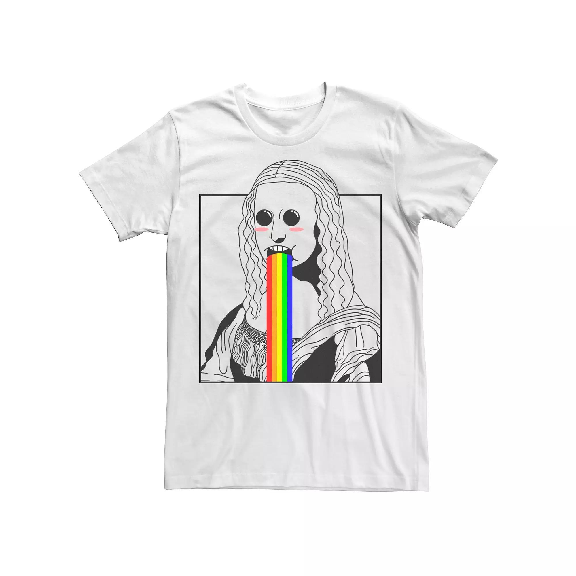 Men's Mona Lisa Rainbow Mouth Tee,  Product Image