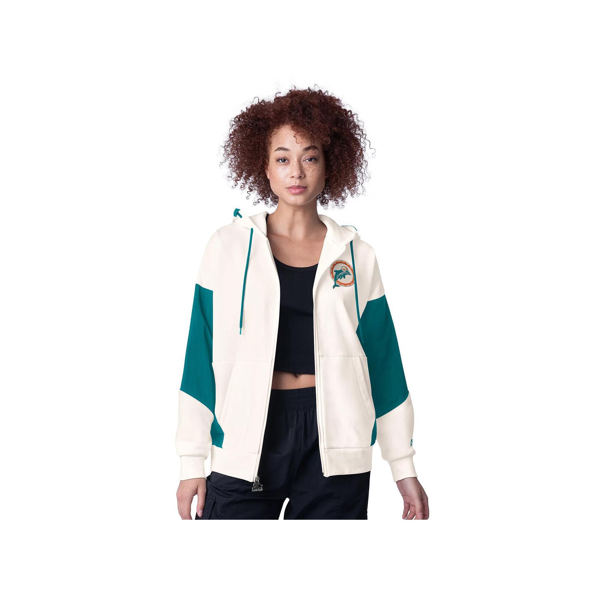 Women's Starter White Cincinnati Bengals Scrimmage Full-Zip Hoodie,  Product Image