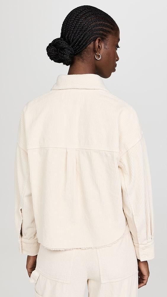 Les Tien Coopa Corduroy Crop Button Up Top | Shopbop Product Image