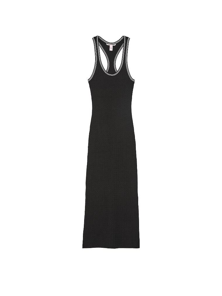 Luxe Cable-Knit Long Slip Dress Product Image