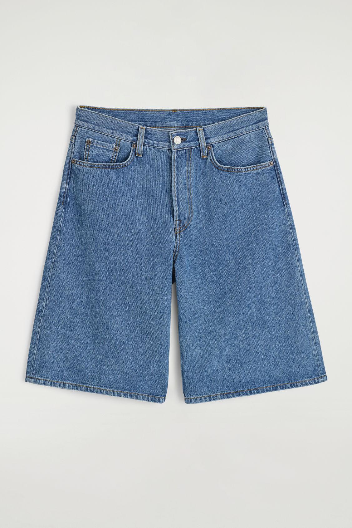 LONGLINE DENIM SHORTS Product Image