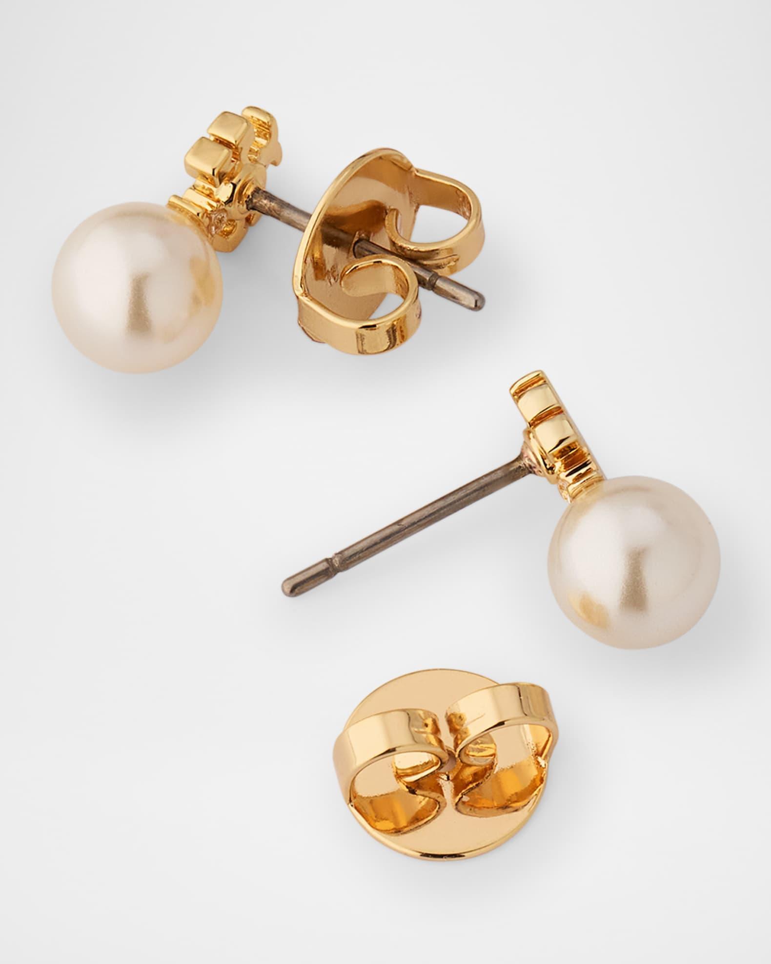 Pearly Stud Earrings Product Image