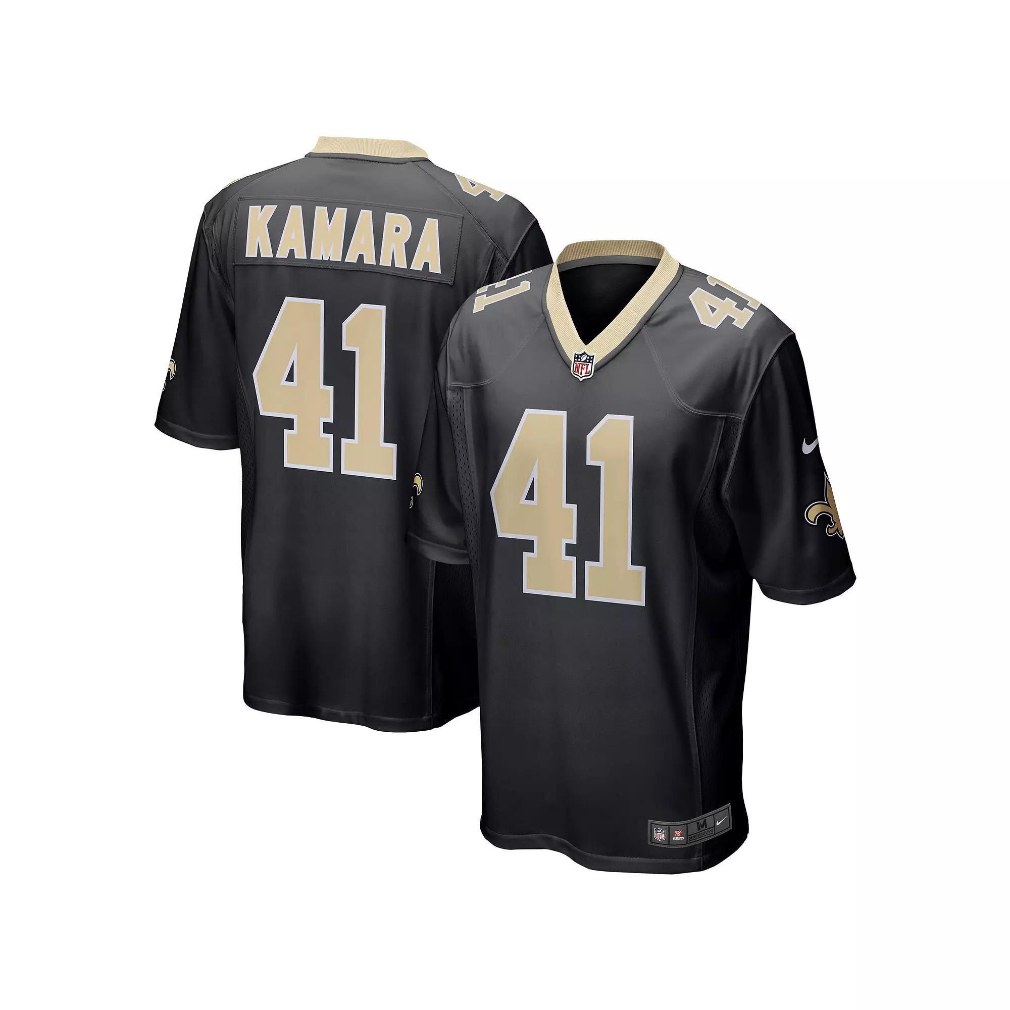 Men's Nike Alvin Kamara Black New Orleans Saints Game Jersey, Size: 2XL Product Image