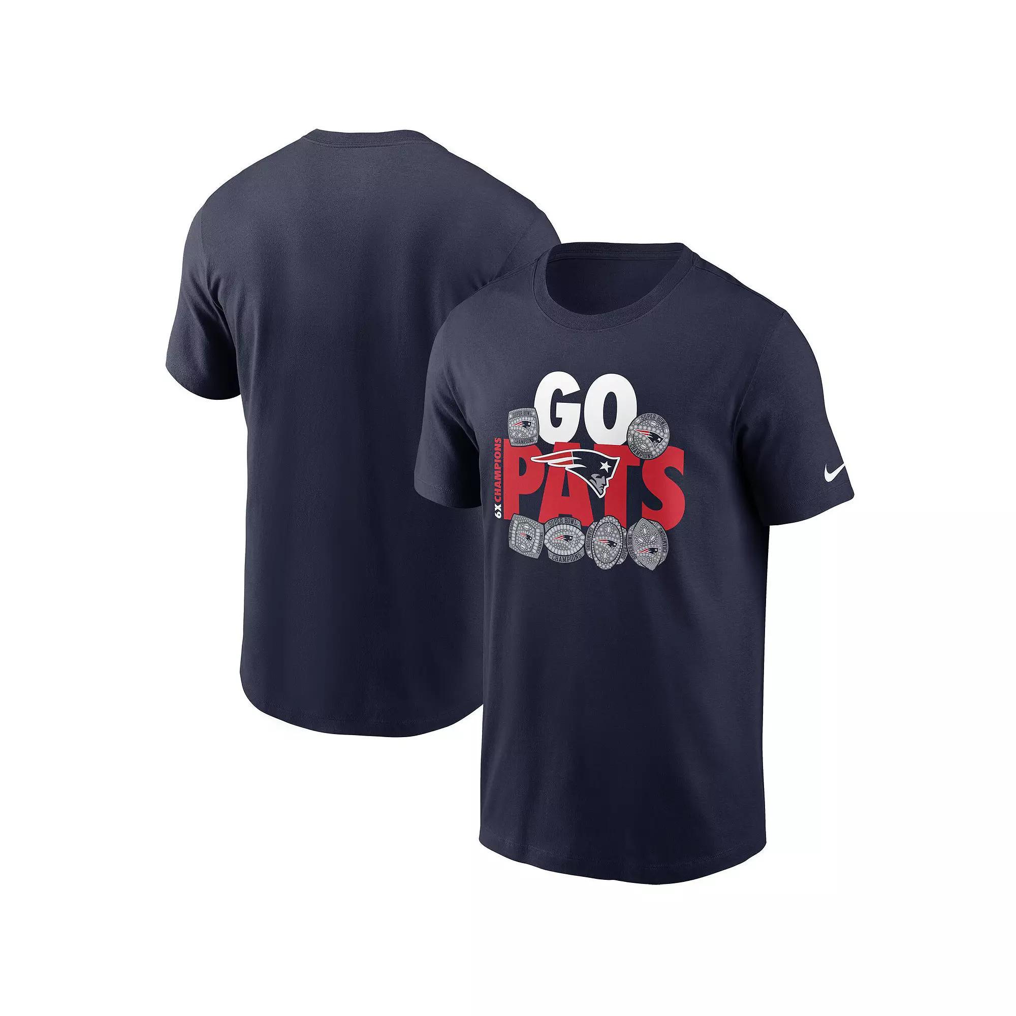 Men's Nike Navy New England Patriots Hometown Collection 6x T-Shirt,  Product Image