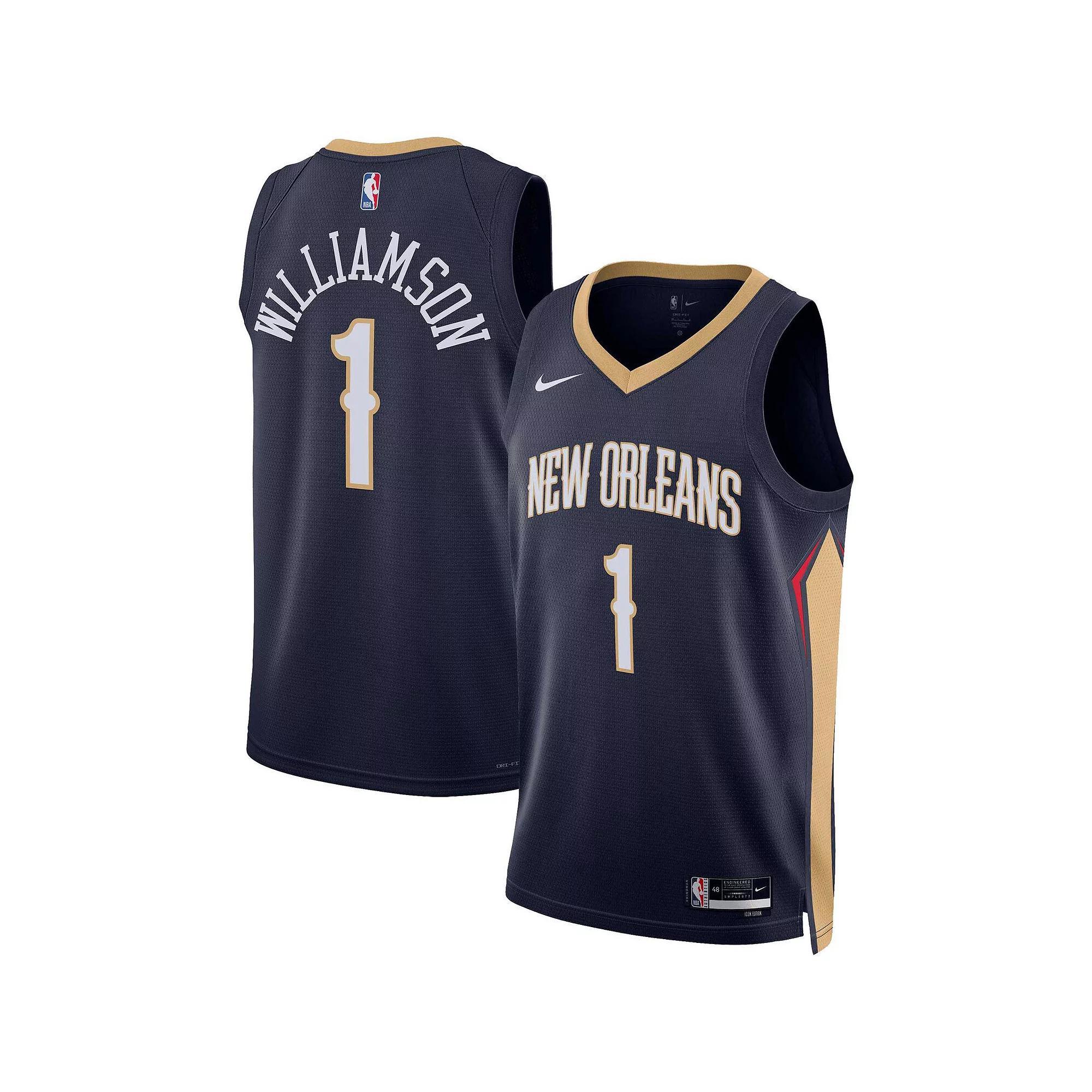 New Orleans Pelicans Icon Edition Nike Mens Dri-FIT NBA Swingman Jersey | DN2014-419 Product Image