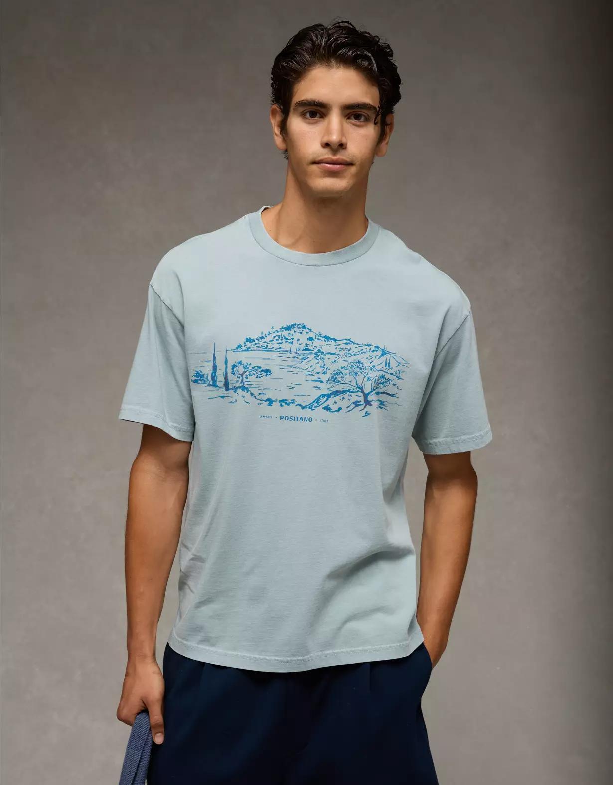 AE Boxy Destination Graphic T-Shirt Product Image