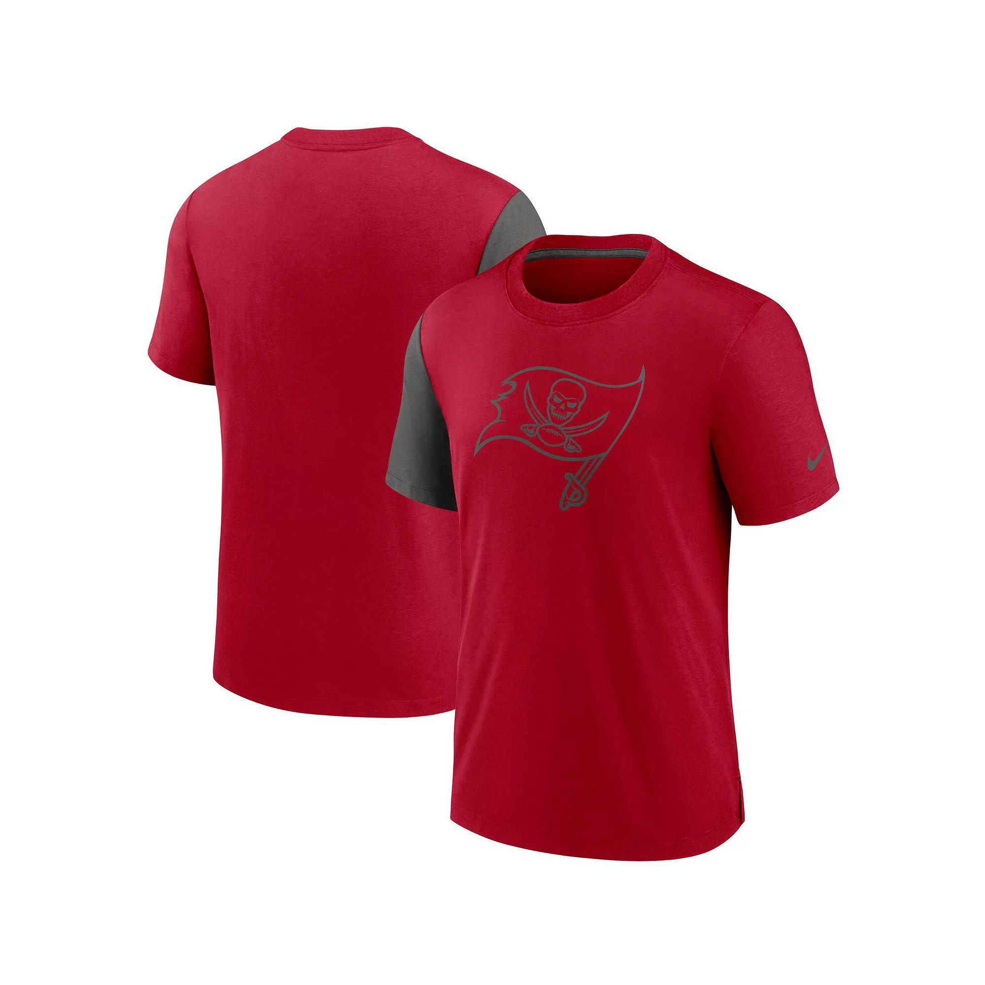 Men's Nike Red/Pewter Tampa Bay Buccaneers Pop Performance T-Shirt, Size: Medium Product Image