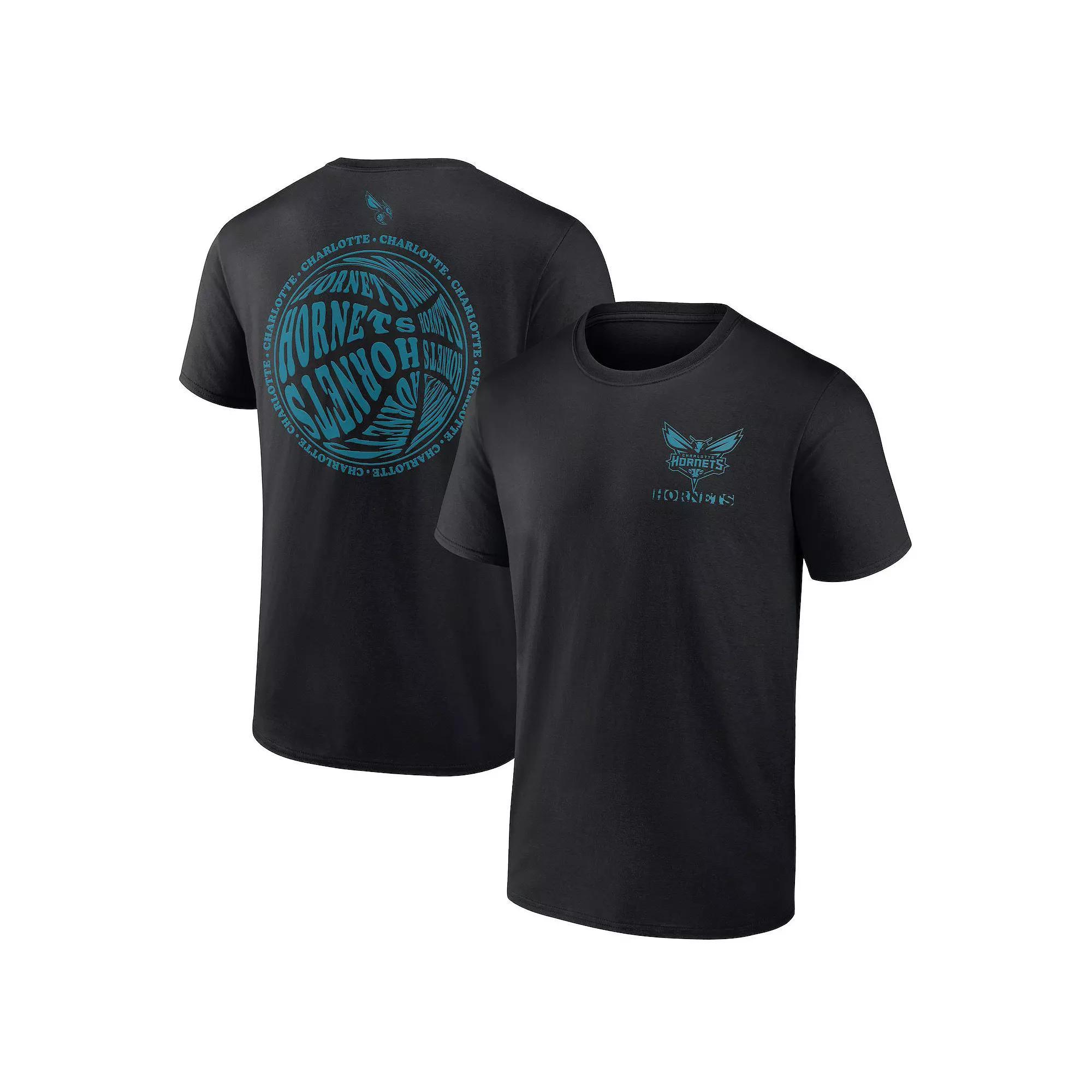 Men's Fanatics Branded Black Charlotte Hornets Basketball Street Collective T-Shirt,  Product Image