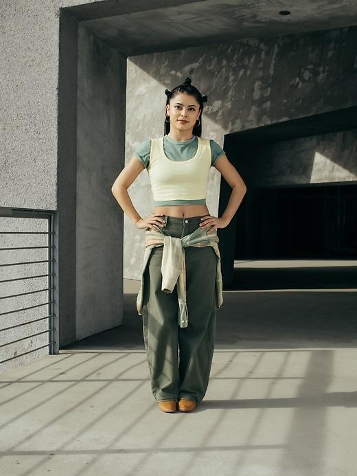 Organic Cotton VintageSoft Crop T-Shirt Product Image