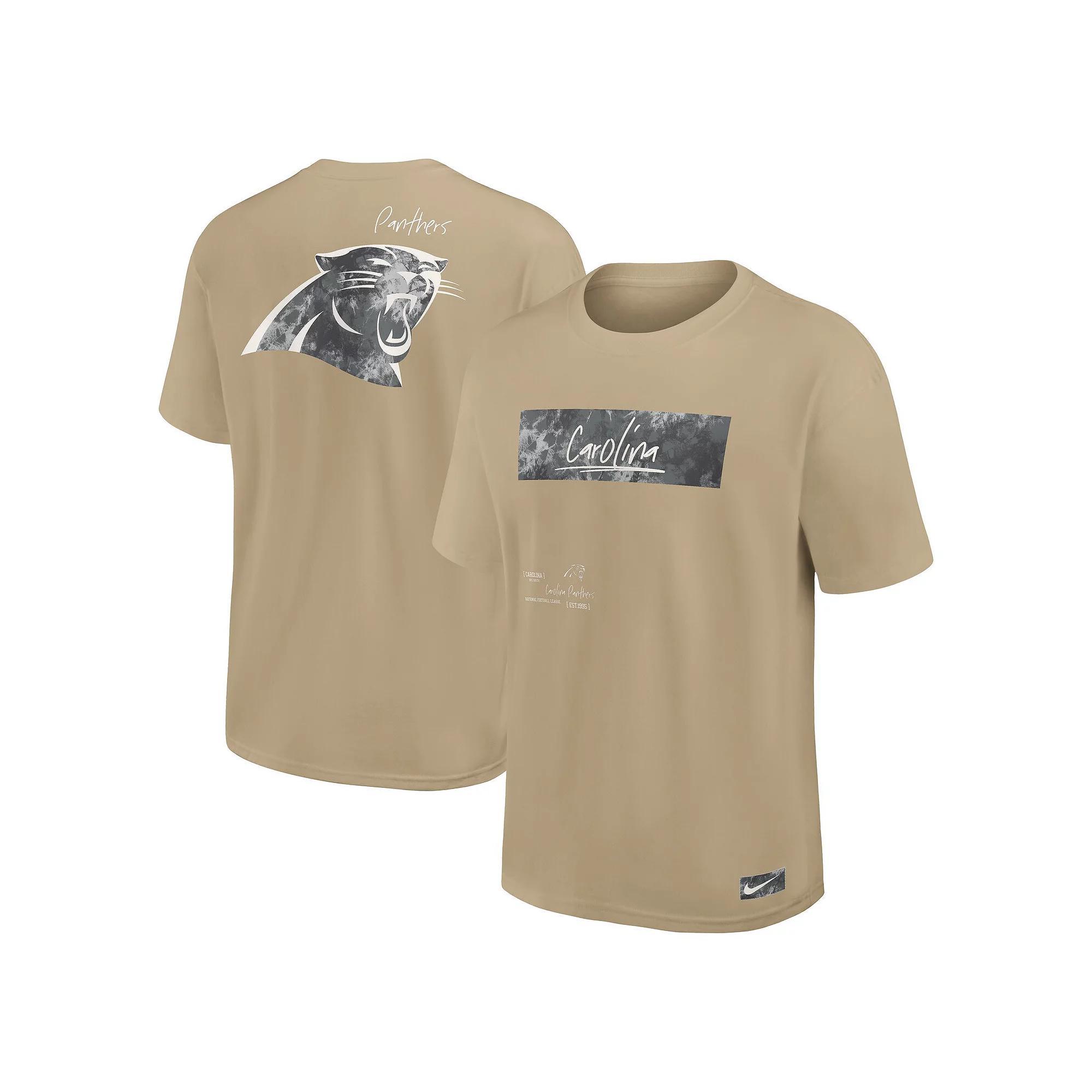 Men's Nike Tan Carolina Panthers Statement Max90 T-Shirt, Size: 3XL, Team Product Image