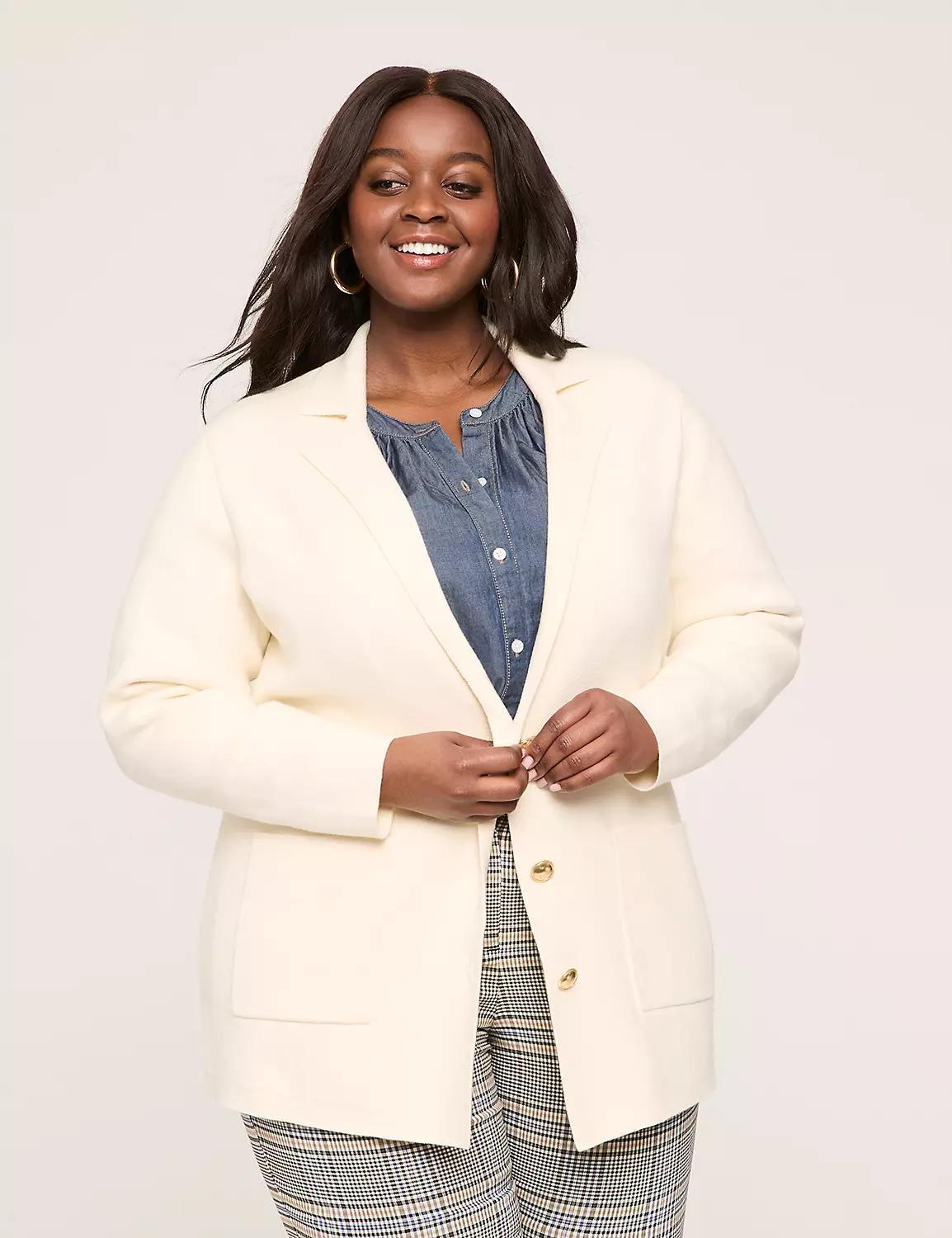 Button-Front Coatigan Product Image