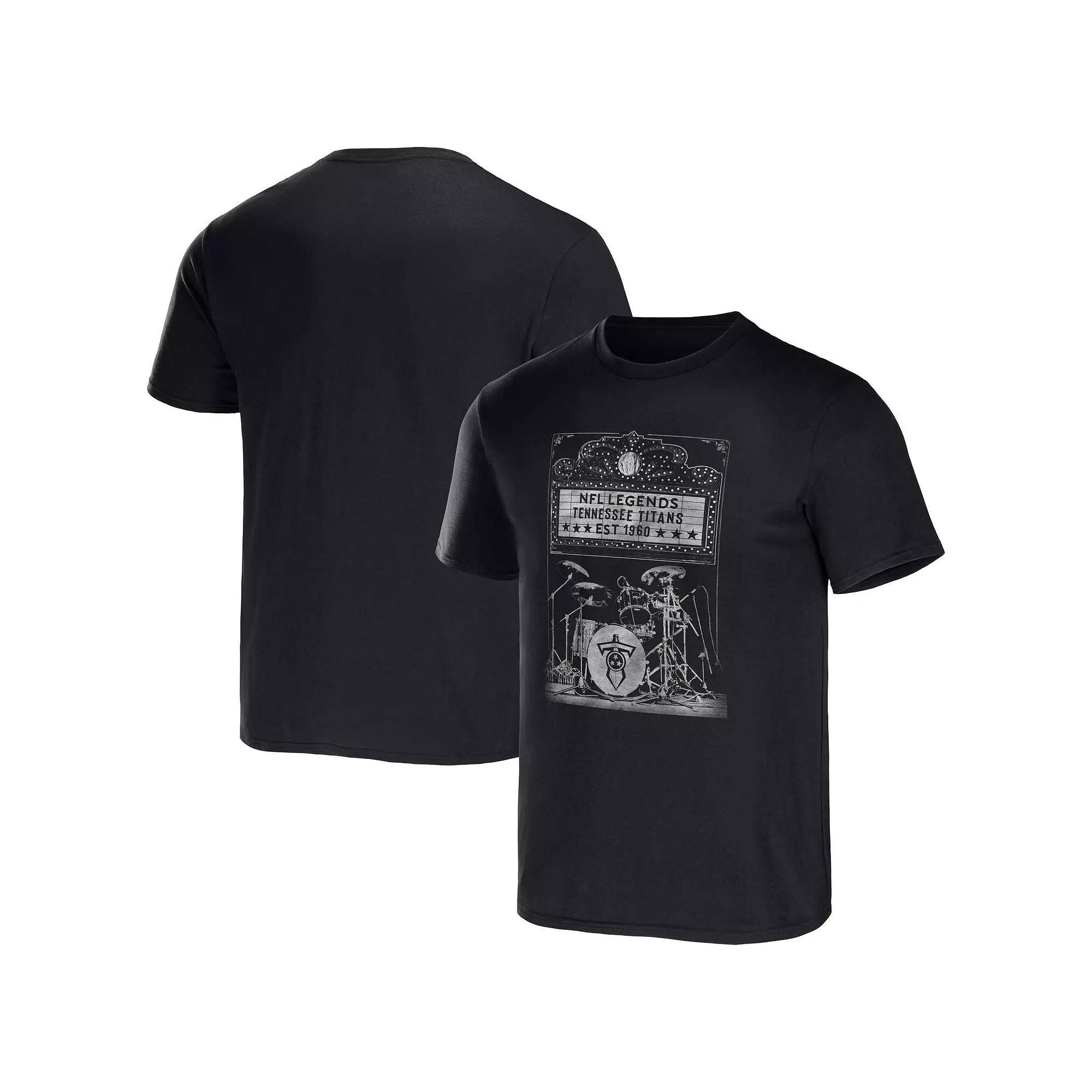 Men's NFL x Darius Rucker Collection by Fanatics Black Jacksonville Jaguars Band T-Shirt,  Product Image