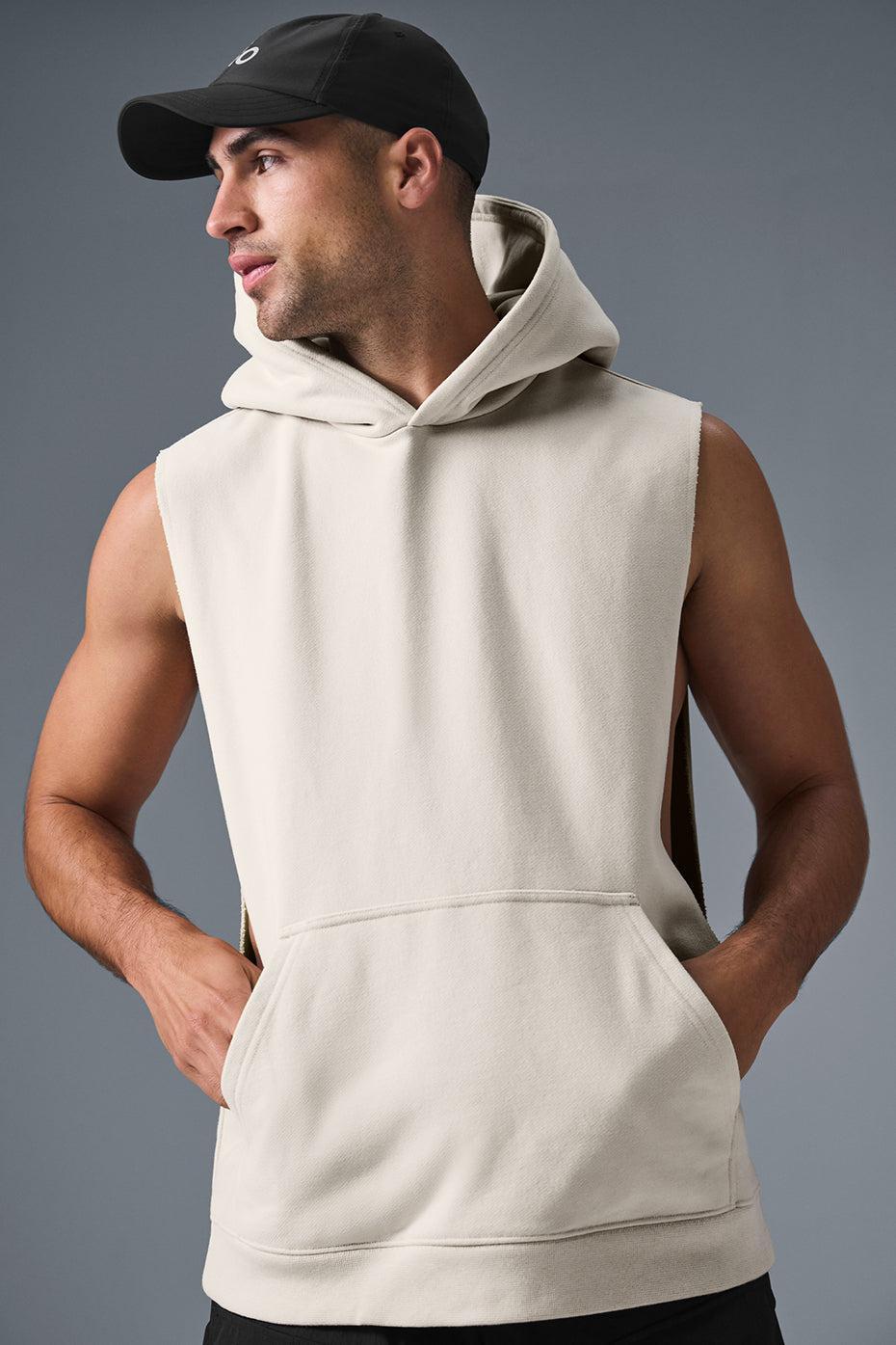 Renown Sleeveless Hoodie - Bone Male Product Image