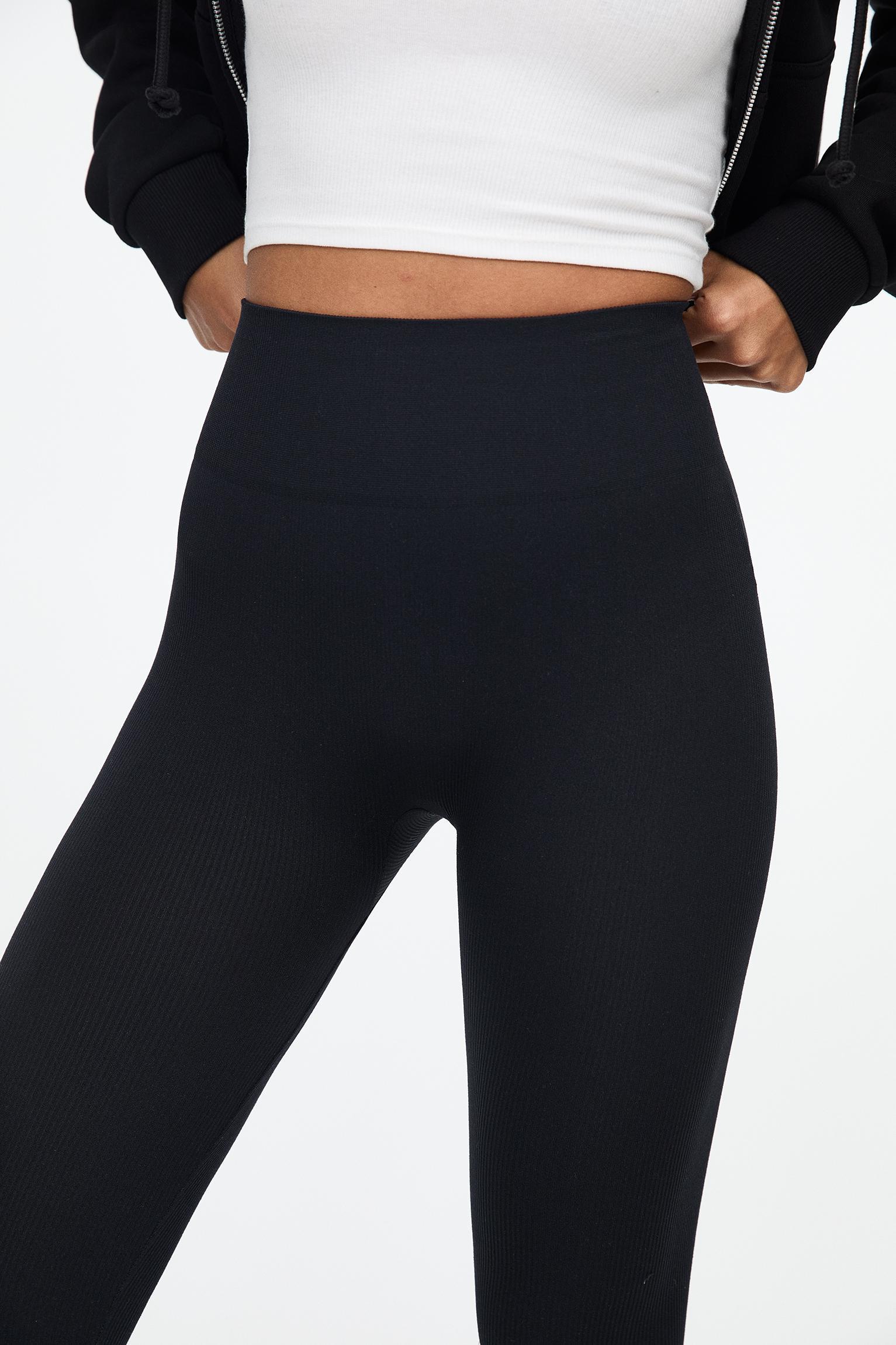 Seamless ribbed leggings Product Image