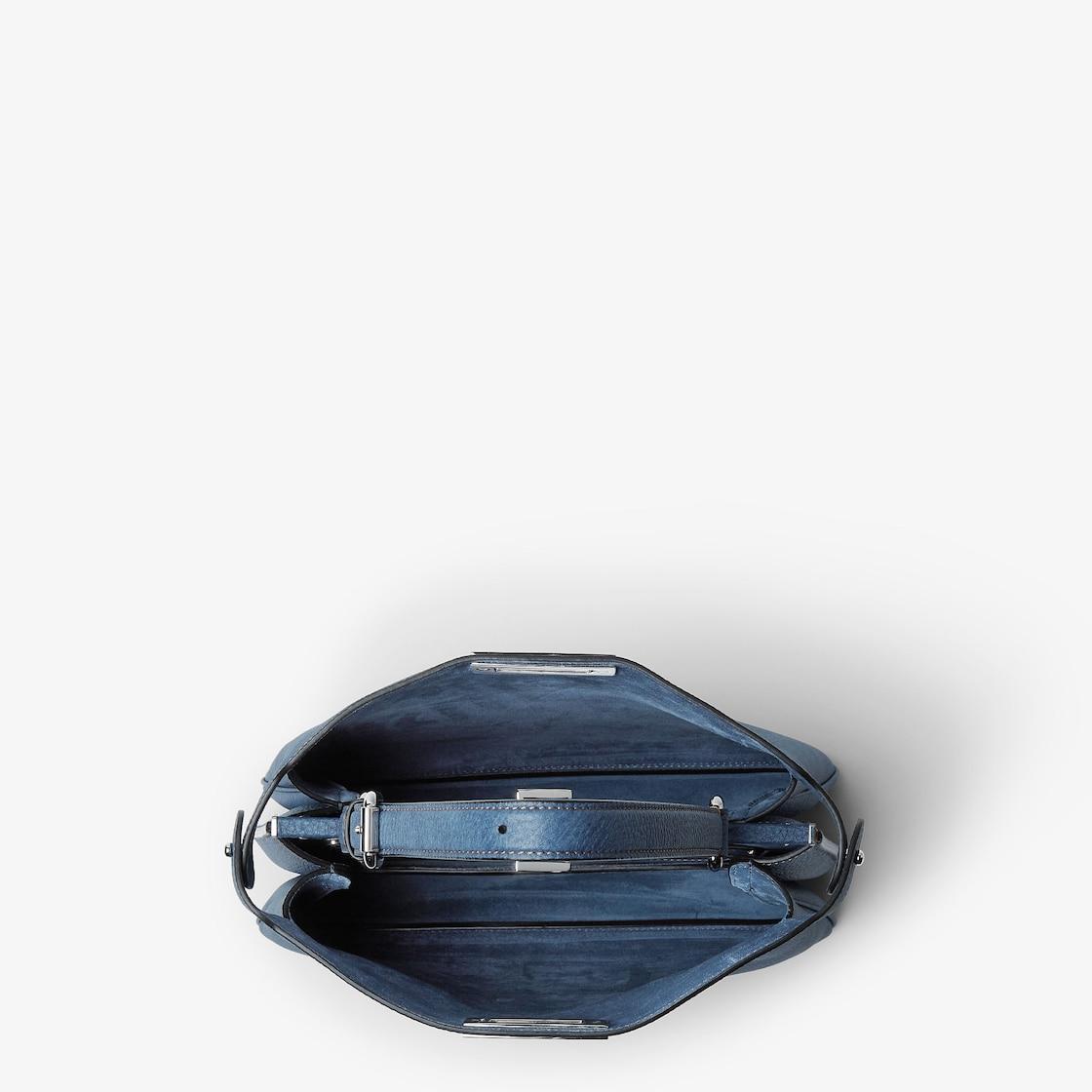 Peekaboo Soft MediumDenim-effect blue leather bag Product Image