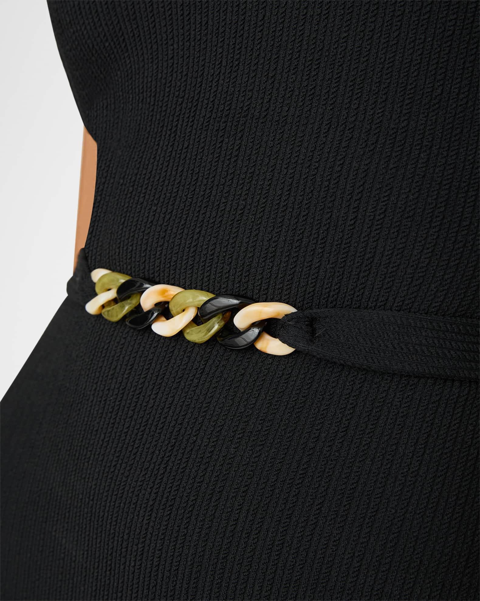 Belted Strapless One-Piece Swimsuit Product Image