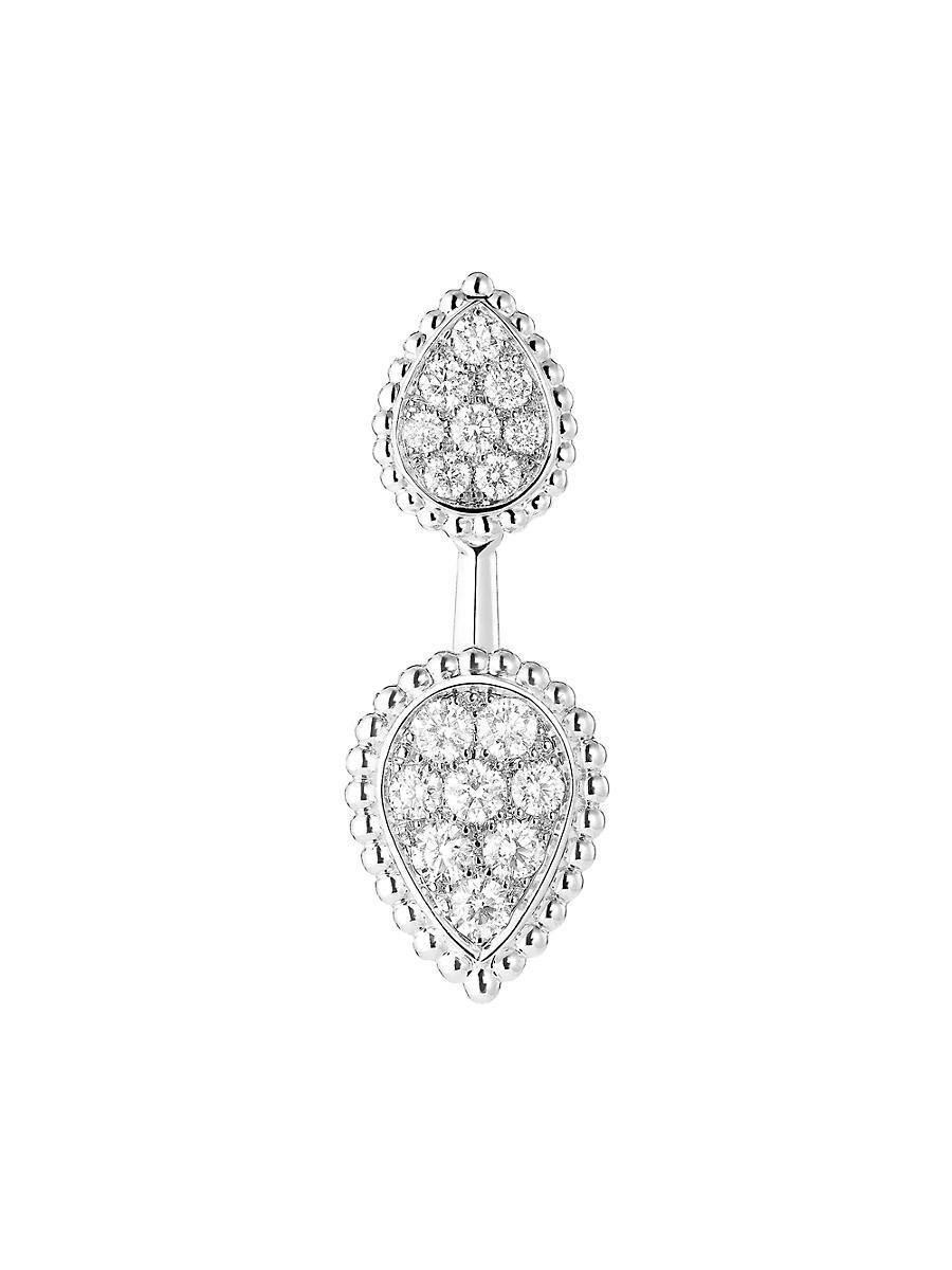 Womens Serpent Bohme 18K White Gold & 0.49 TCW Diamond Single Stud Earring Product Image