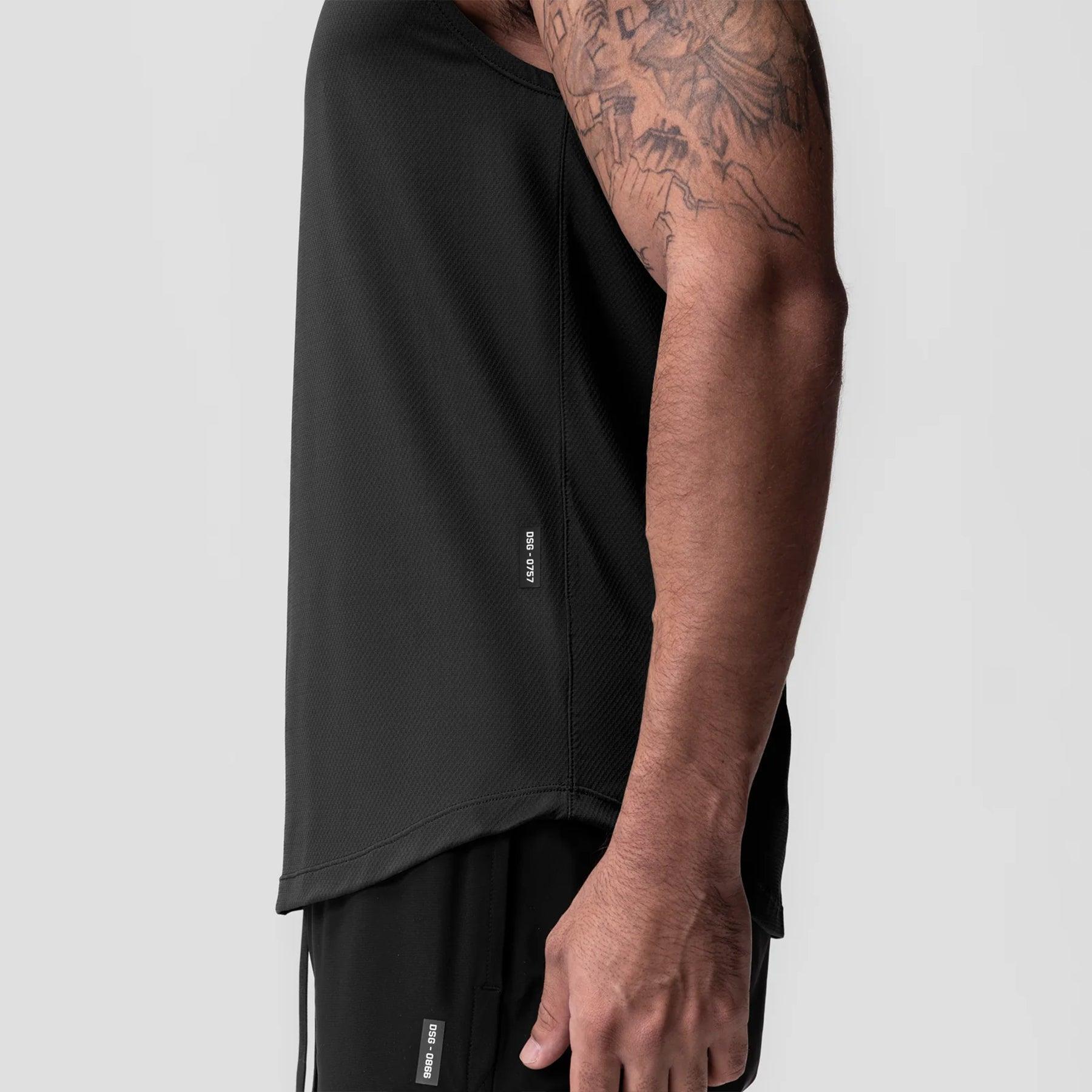 0757. AeroSilver® Cutoff Tank - Black "ASRV" Product Image