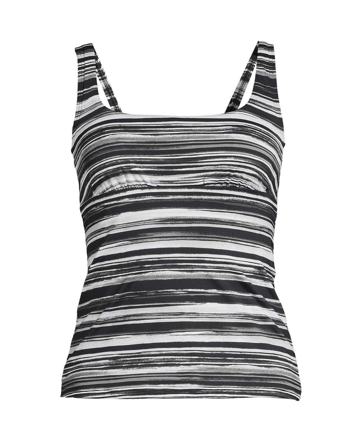 Womens Lands End D-Cup UPF 50 Squareneck Underwire Tankini Swimsuit Top Product Image