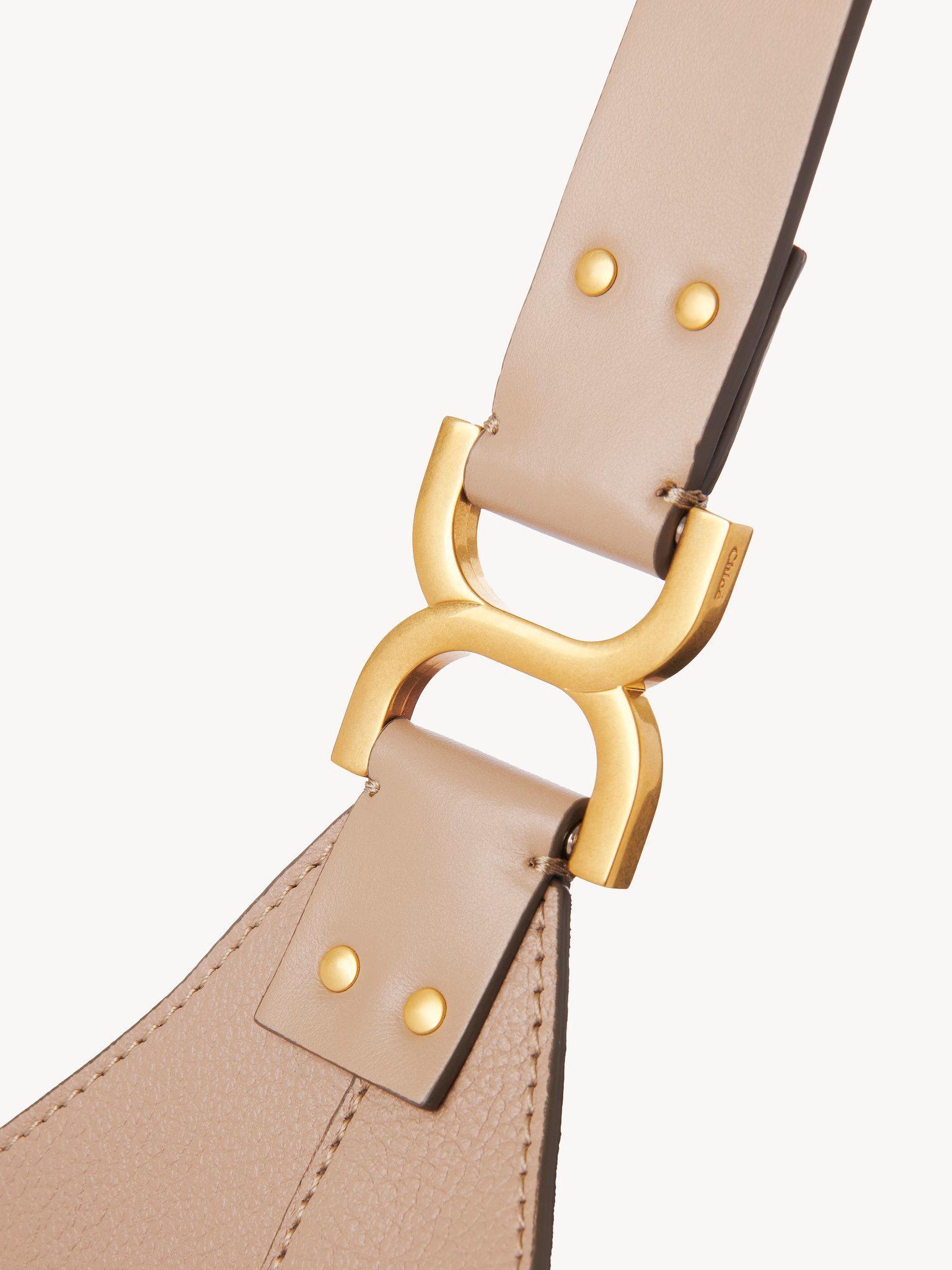 Marcie hobo bag in grained leather Product Image