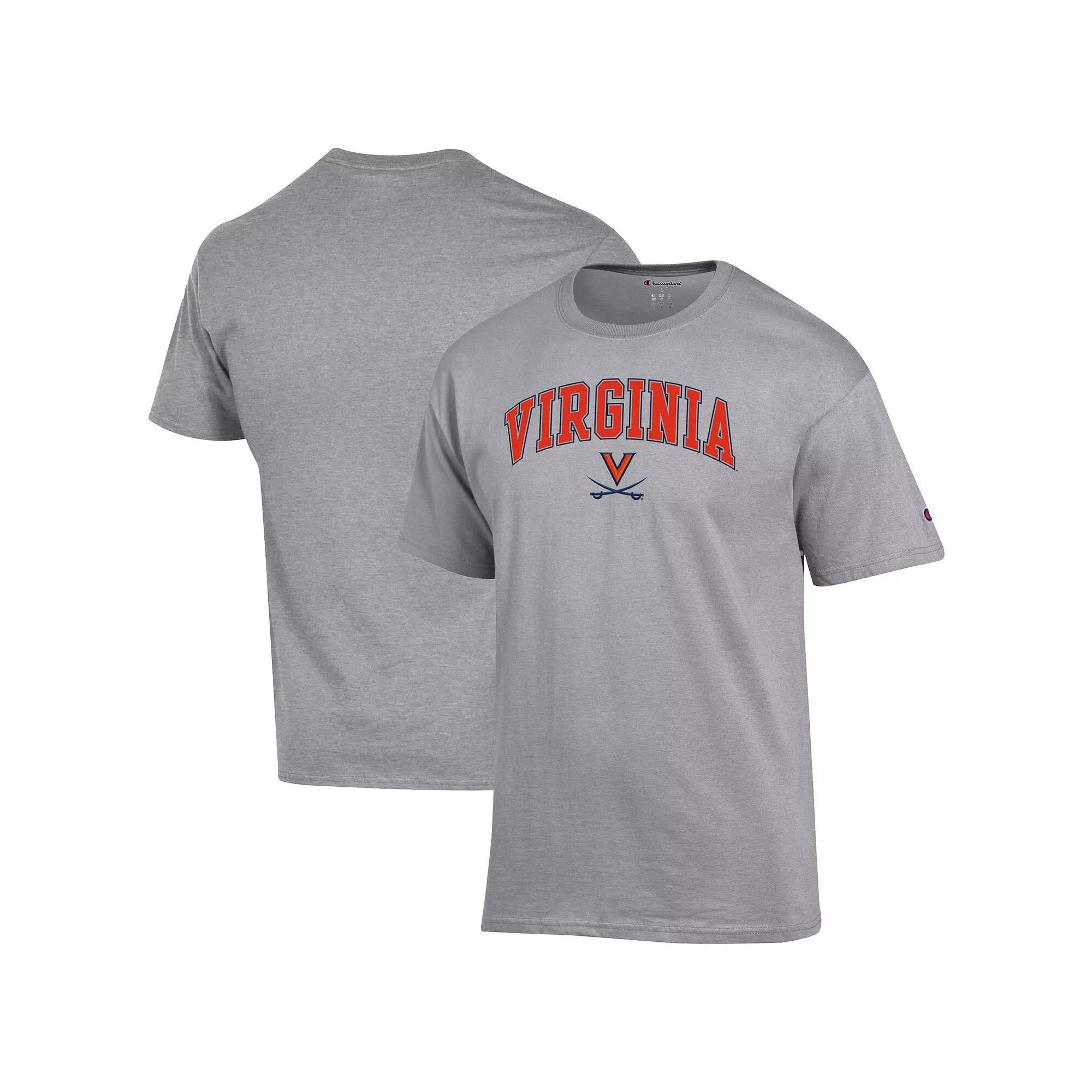 Men's Champion Heather Gray Georgia Bulldogs Basic Arch T-Shirt,  Product Image