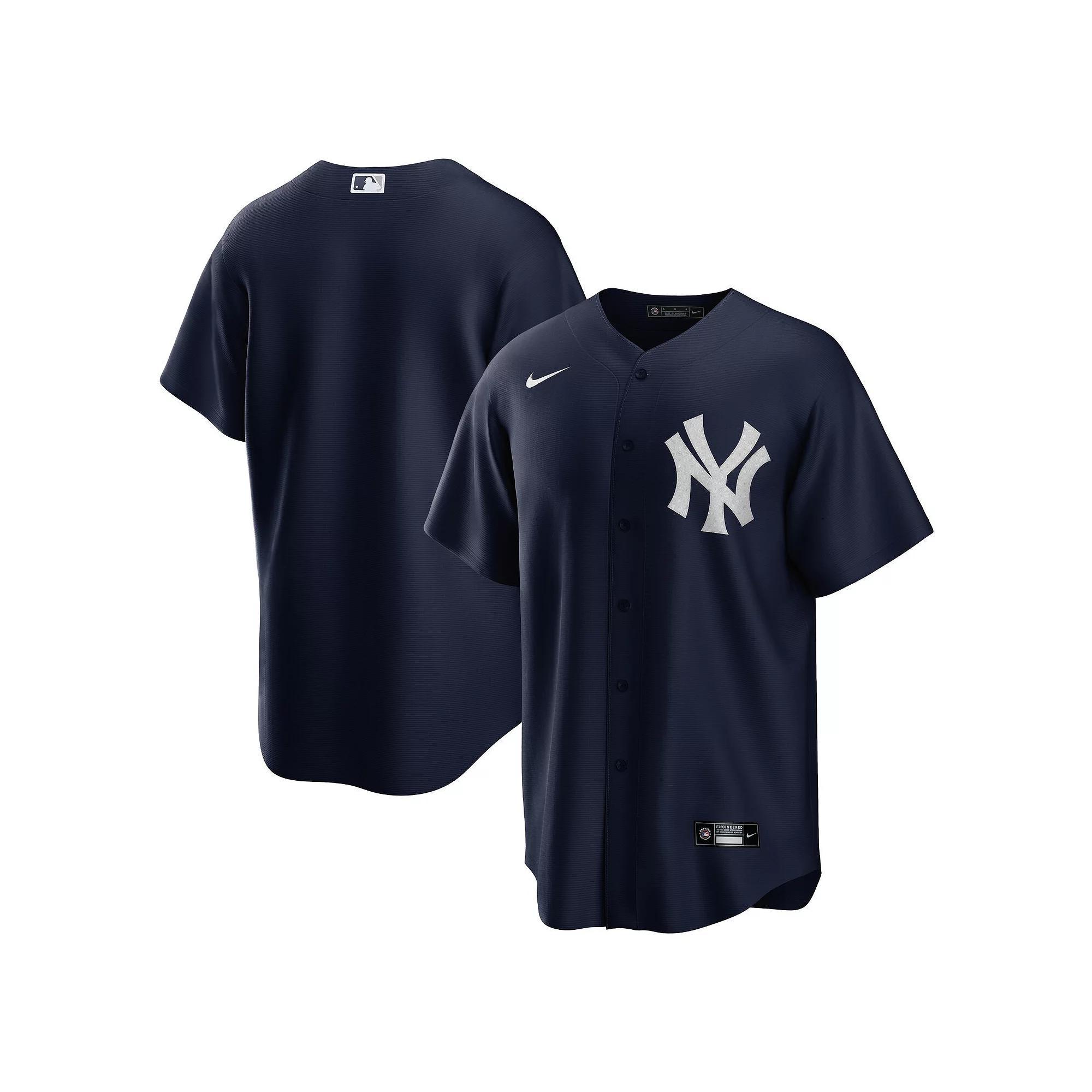 Men's Nike Navy New York Yankees Alternate Replica Team Jersey, Size: XL, Blue Product Image