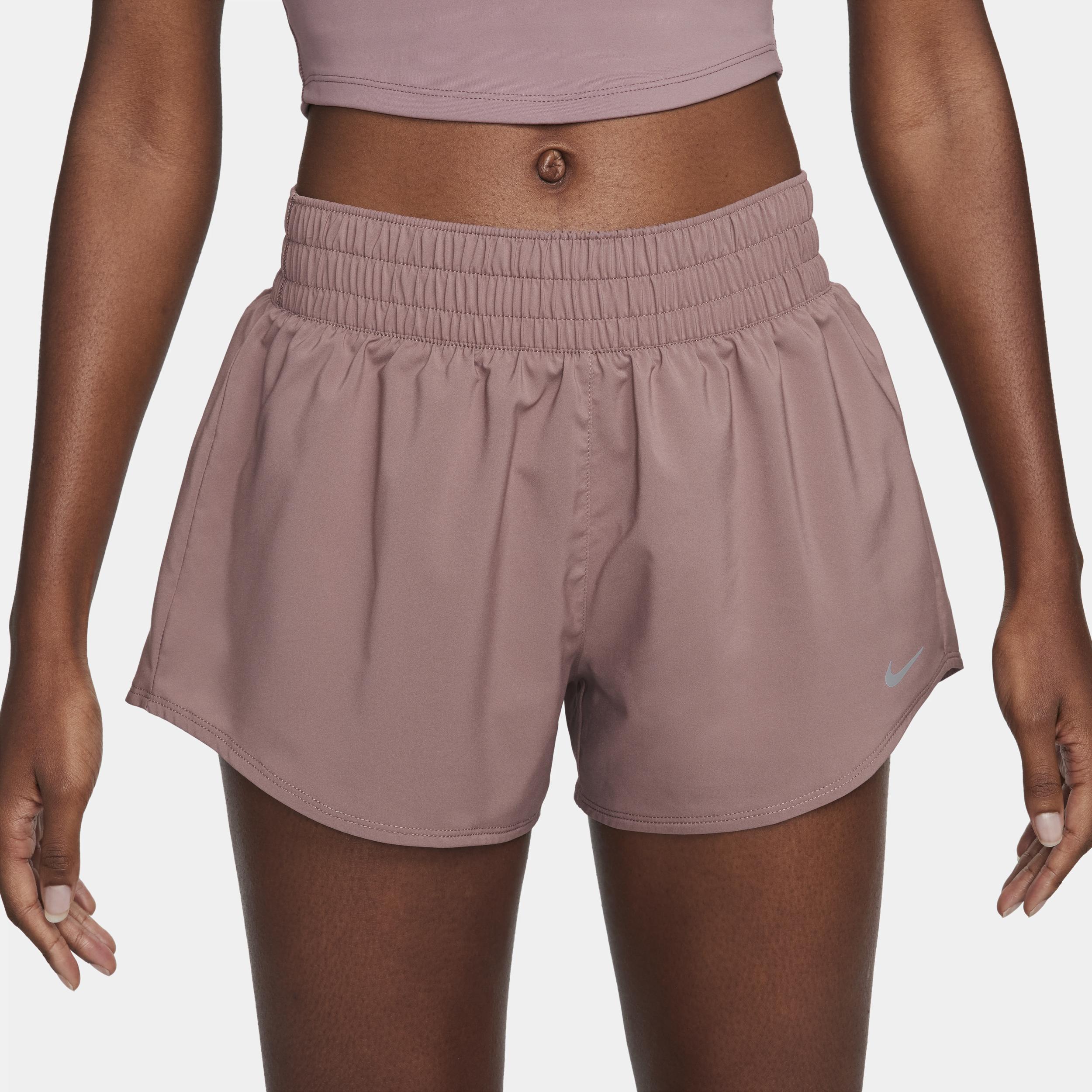 Nike Women's One Dri-FIT Mid-Rise 3" Brief-Lined Shorts Product Image